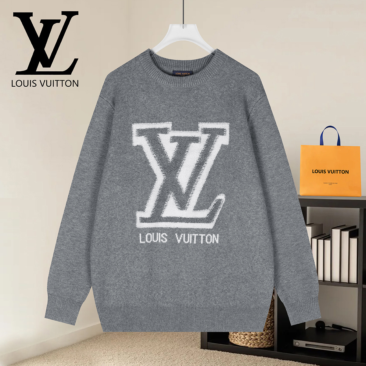 Cheap Louis Vuitton  Sweaters for Men in 223171, $50 USD- [IB223171] - Replica Louis Vuitton  Sweaters for Men
