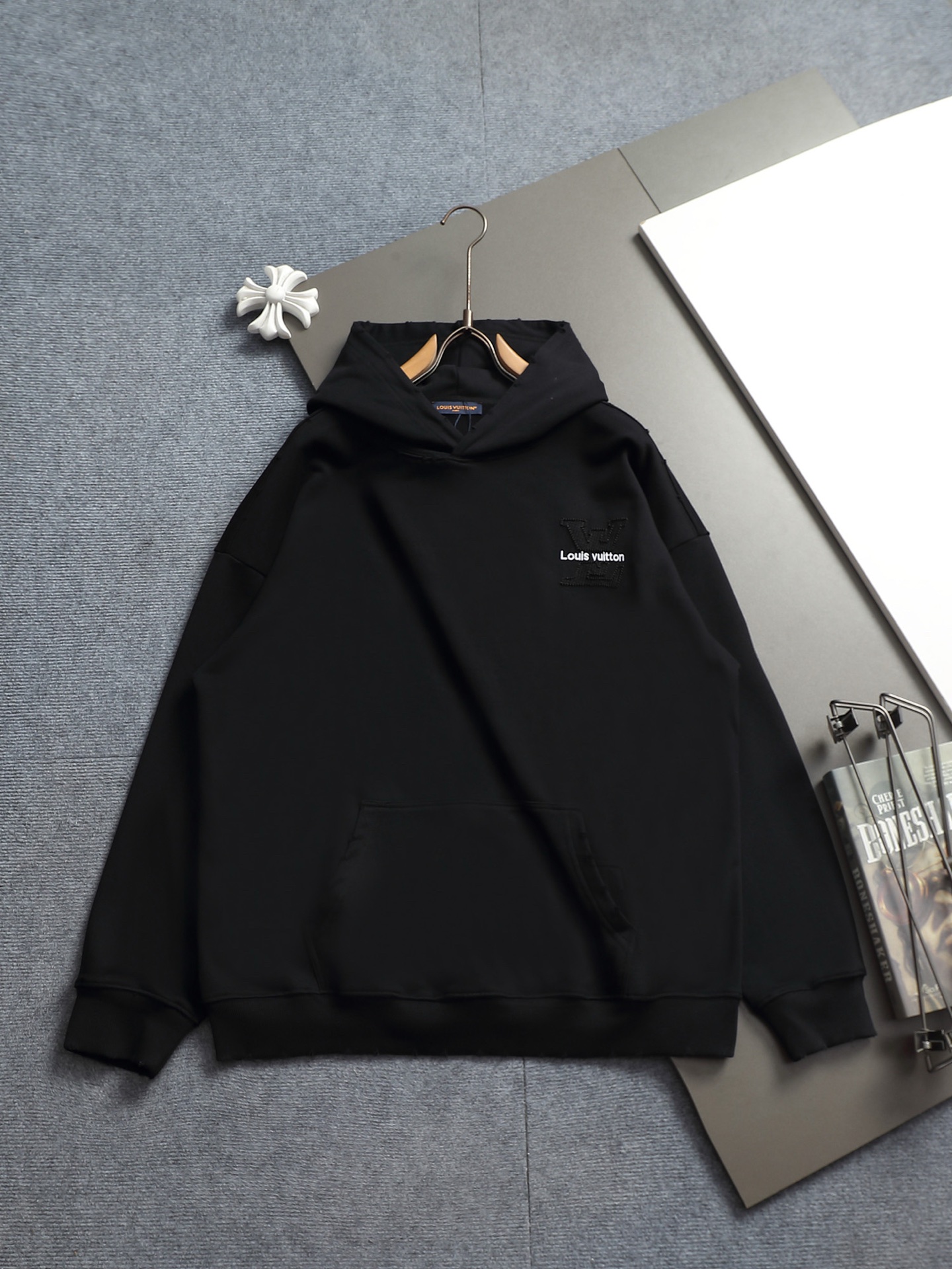 Cheap Louis Vuitton Hoodies for Men in 223196, $50 USD- [IB223196] - Replica Louis Vuitton Hoodies for Men