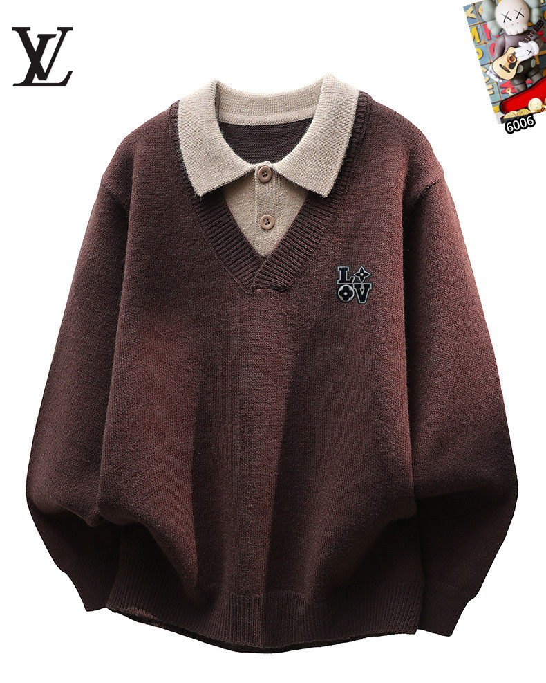 Cheap Louis Vuitton  Sweaters for Men in 223823, $60 USD- [IB223823] - Replica Louis Vuitton  Sweaters for Men