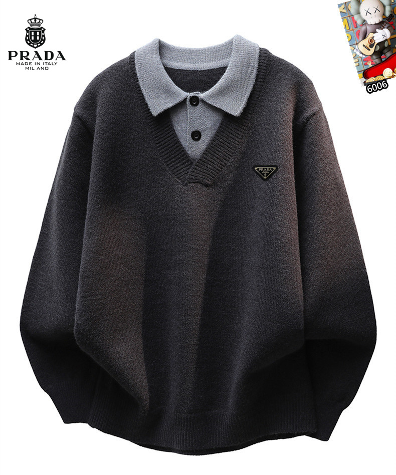 Cheap Prado Sweaters for Men in 223838, $60 USD- [IB223838] - Replica Prado Sweaters for Men
