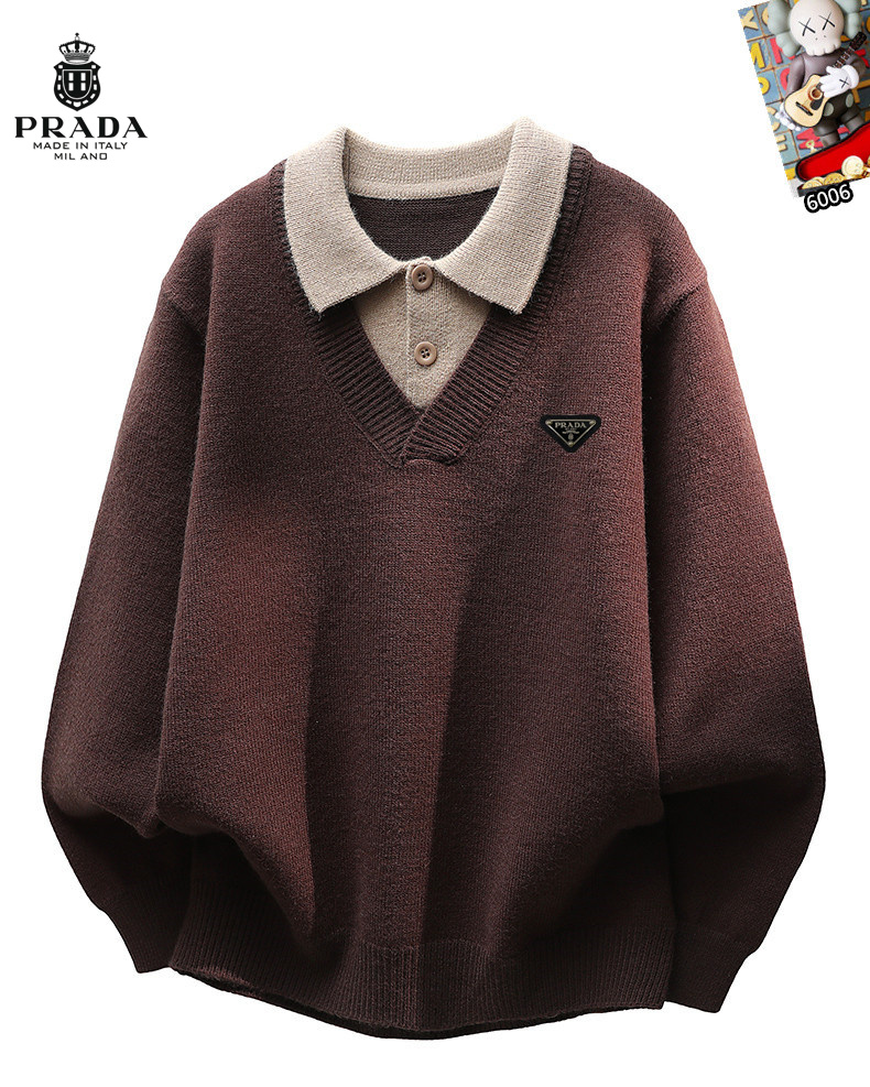 Cheap Prado Sweaters for Men in 223839, $60 USD- [IB223839] - Replica Prado Sweaters for Men