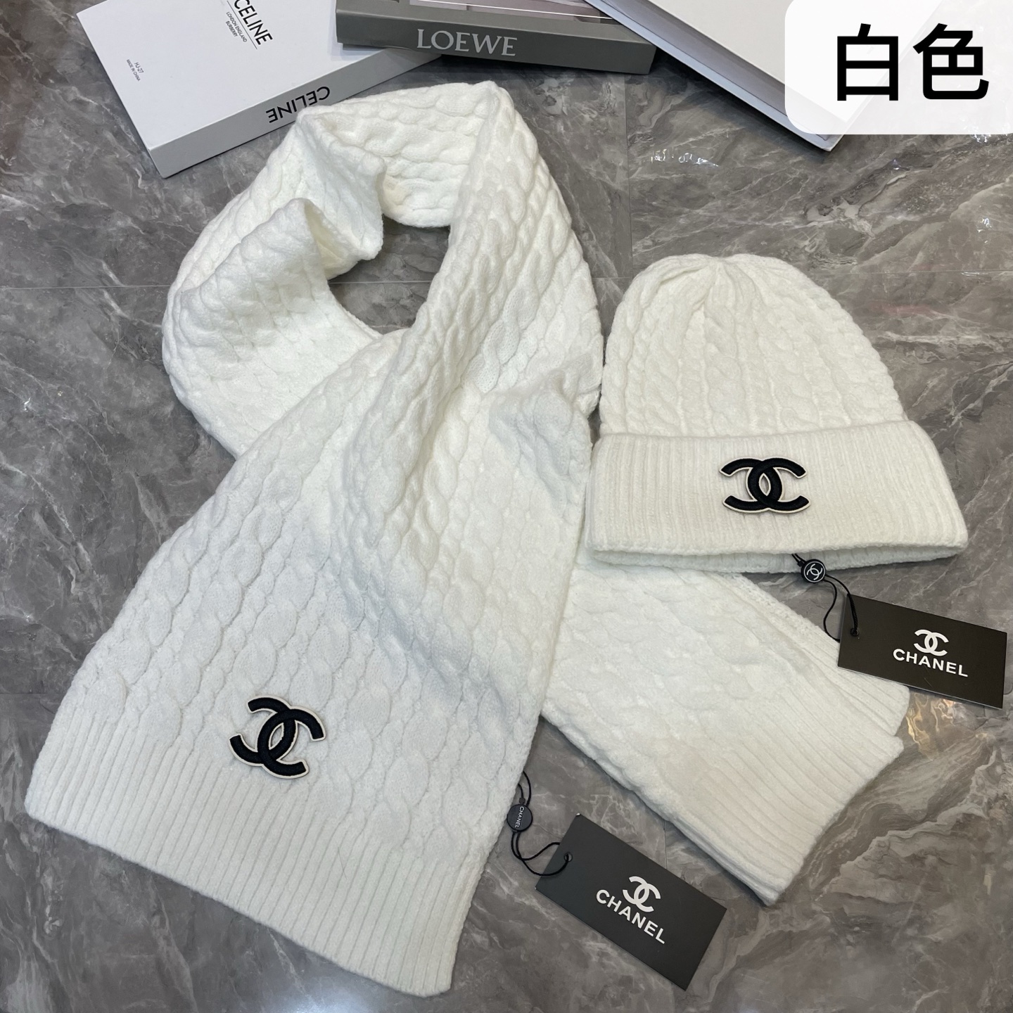 Cheap Chanel Hats in 224110, $55 USD- [IB224110] - Replica Chanel Hats