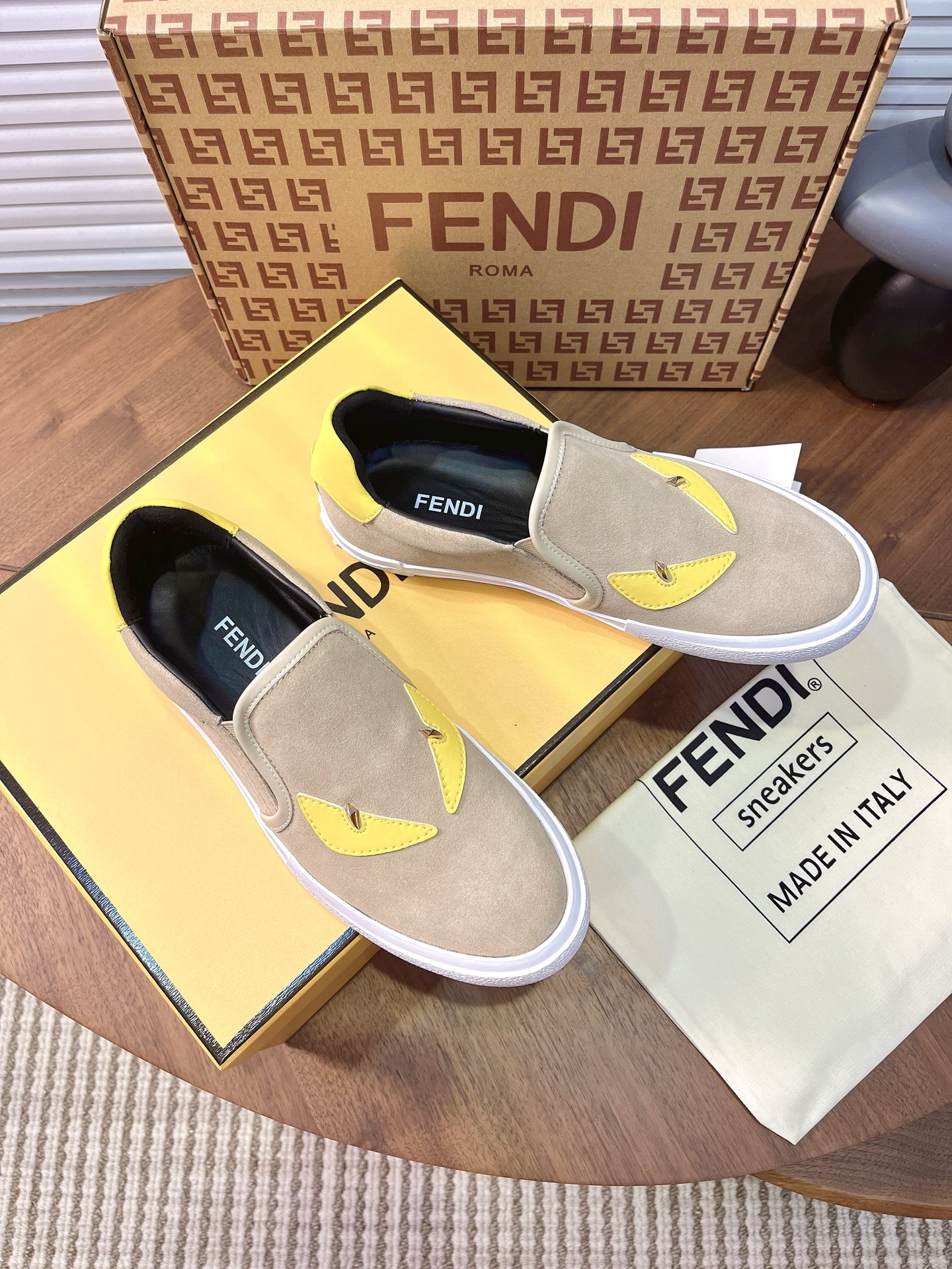 Cheap Fendi Leather shoes For Men in 224572, $75 USD- [IB224572] - Replica Fendi Leather shoes For Men