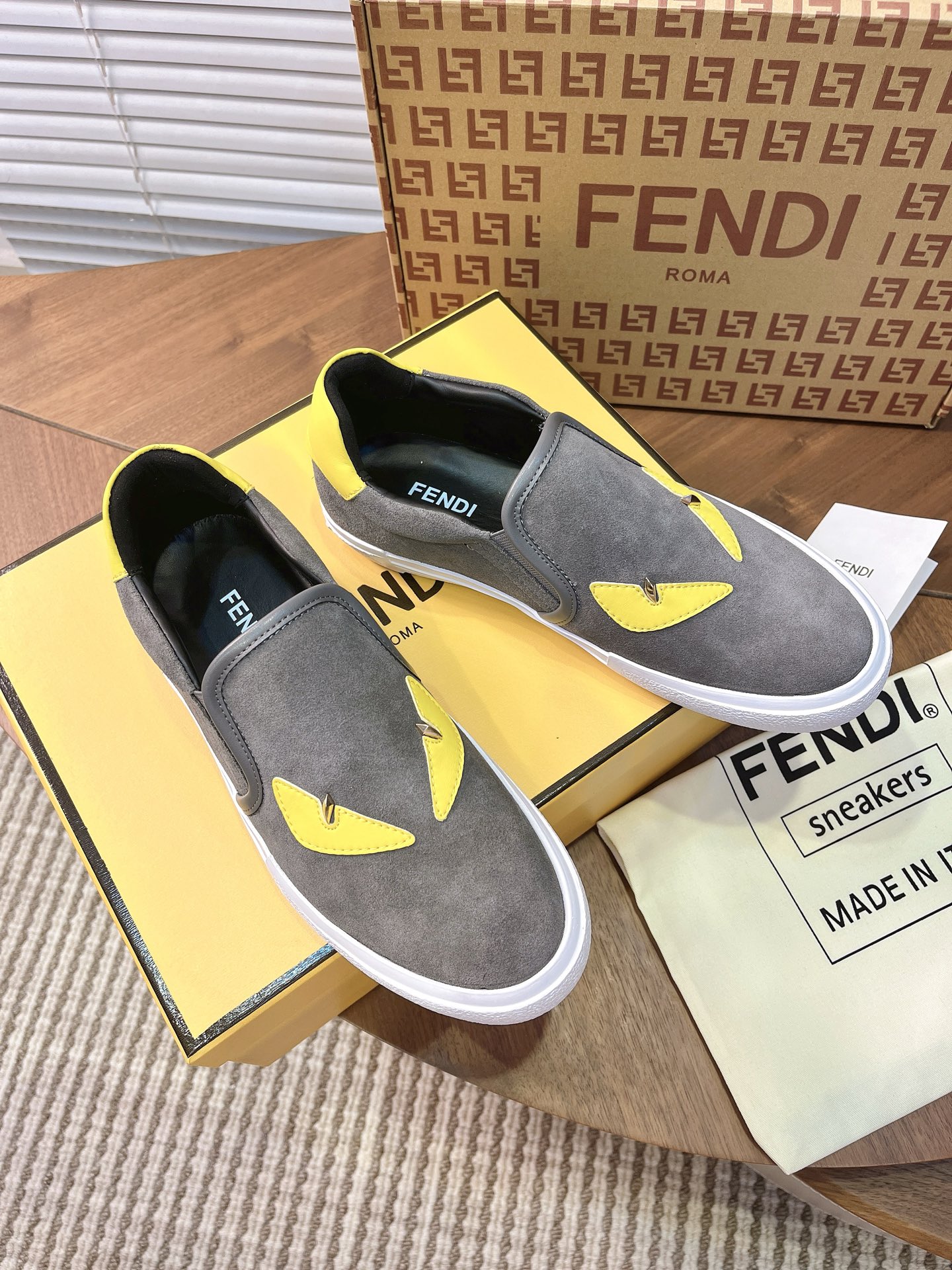 Cheap Fendi Leather shoes For Men in 224574, $75 USD- [IB224574] - Replica Fendi Leather shoes For Men