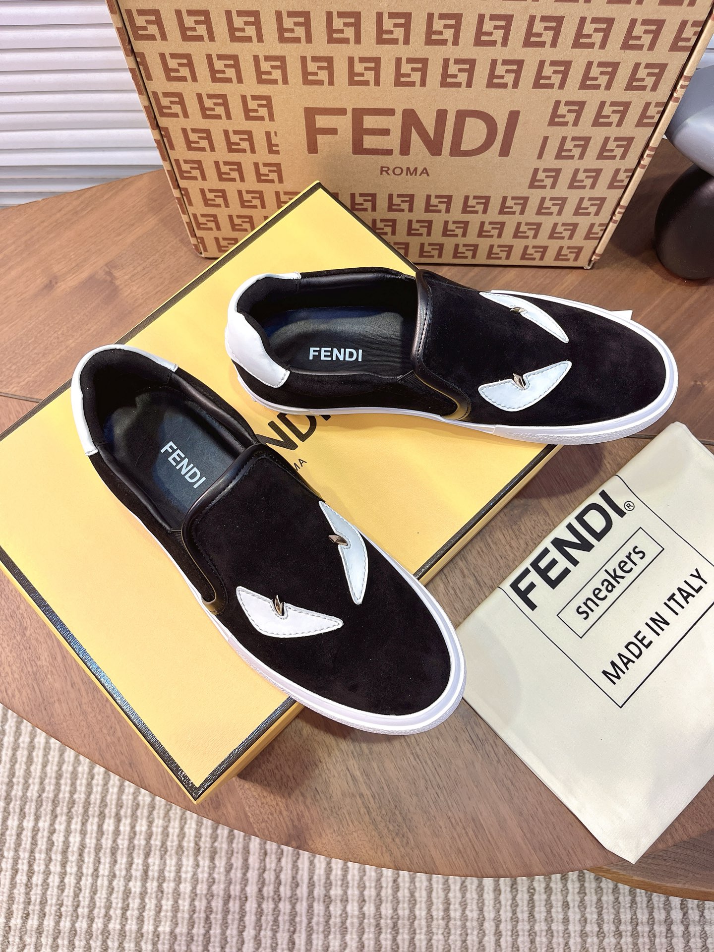 Cheap Fendi Leather shoes For Men in 224576, $75 USD- [IB224576] - Replica Fendi Leather shoes For Men