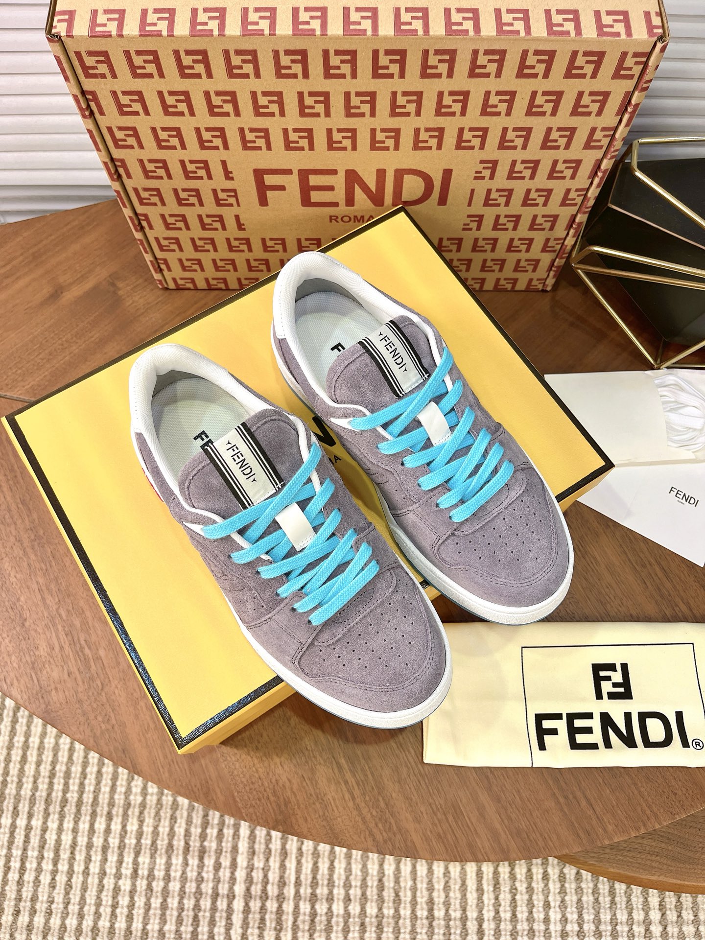 Cheap Fendi Sneakers For Men in 224579, $85 USD- [IB224579] - Replica Fendi Sneakers For Men