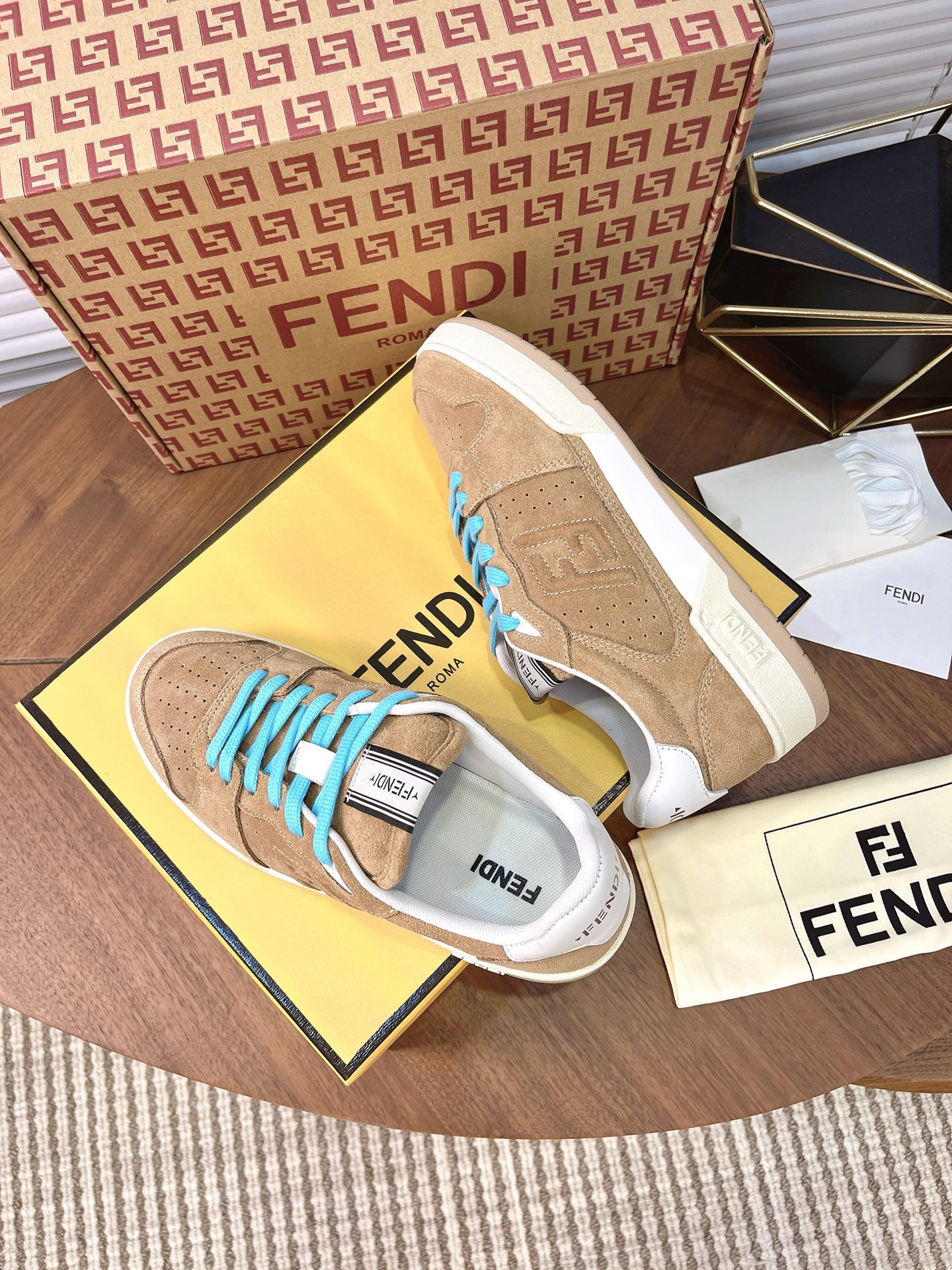 Cheap Fendi Sneakers For Men in 224580, $85 USD- [IB224580] - Replica Fendi Sneakers For Men