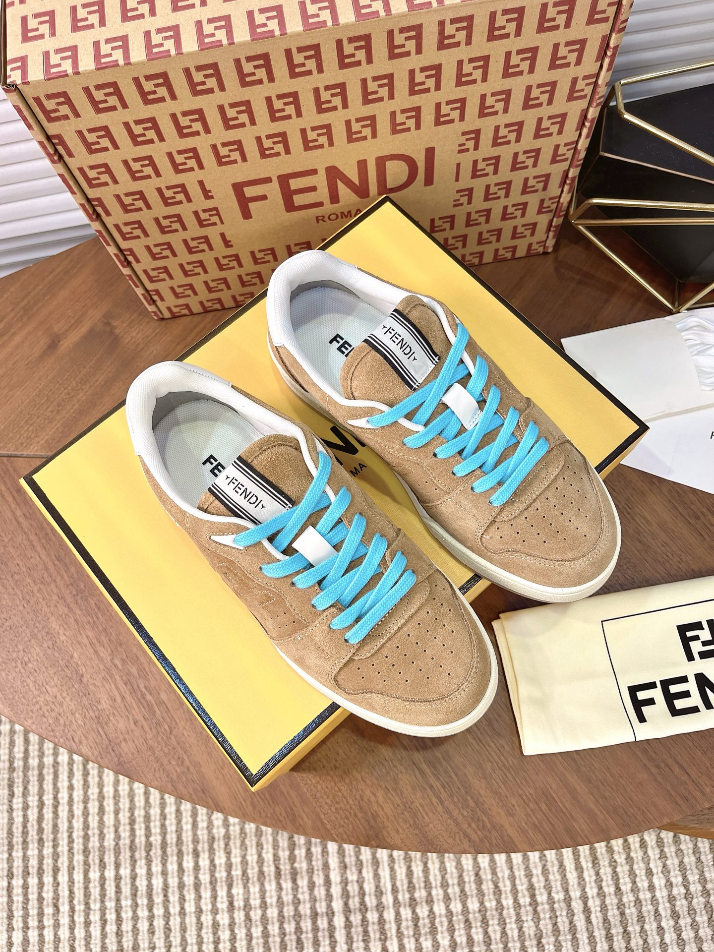 Cheap Fendi Sneakers For Men in 224580, $85 USD- [IB224580] - Replica Fendi Sneakers For Men