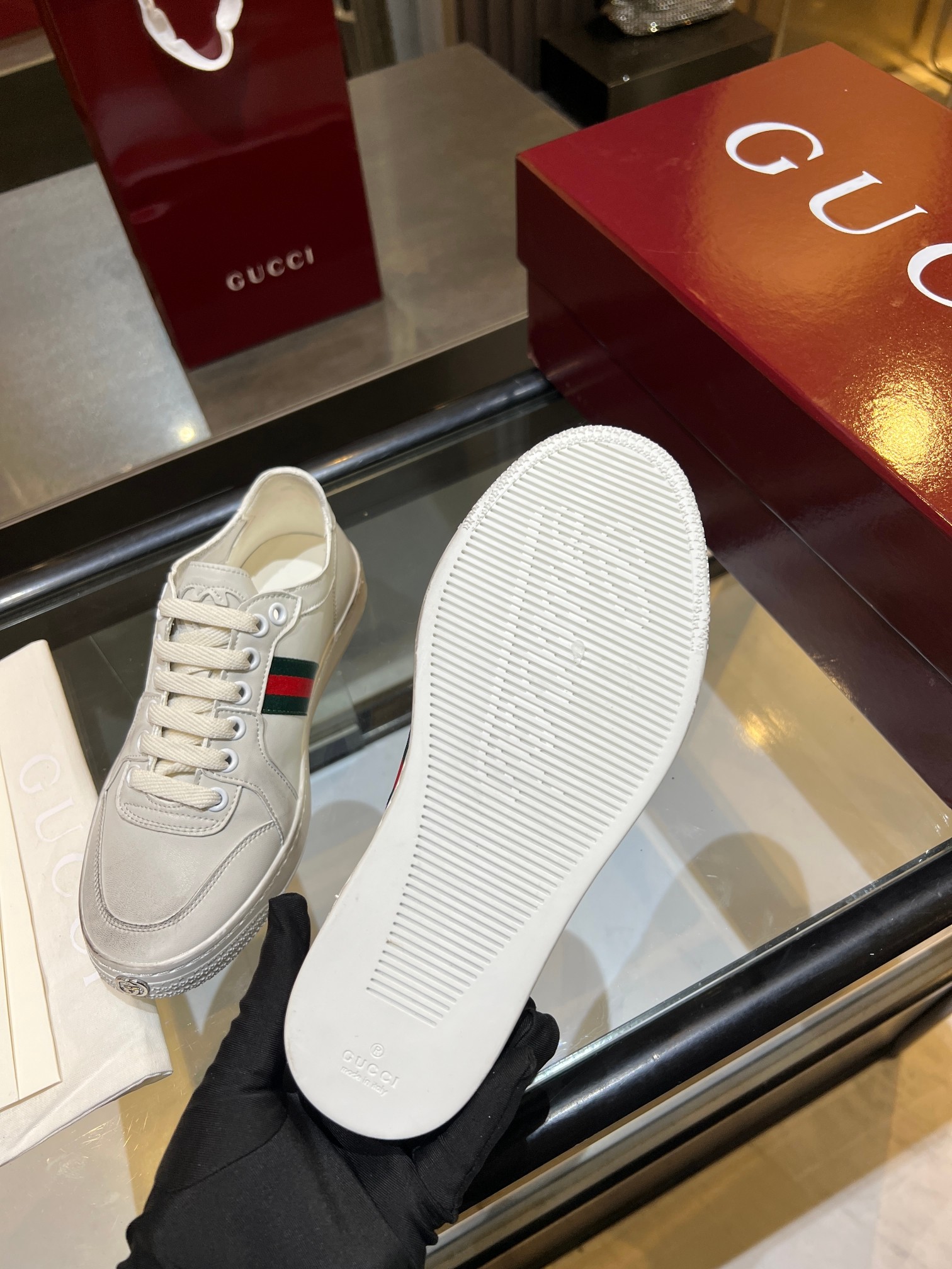 Cheap Gucci Tennis Shoes in 224592, $75 USD- [IB224592] - Replica Gucci Tennis Shoes