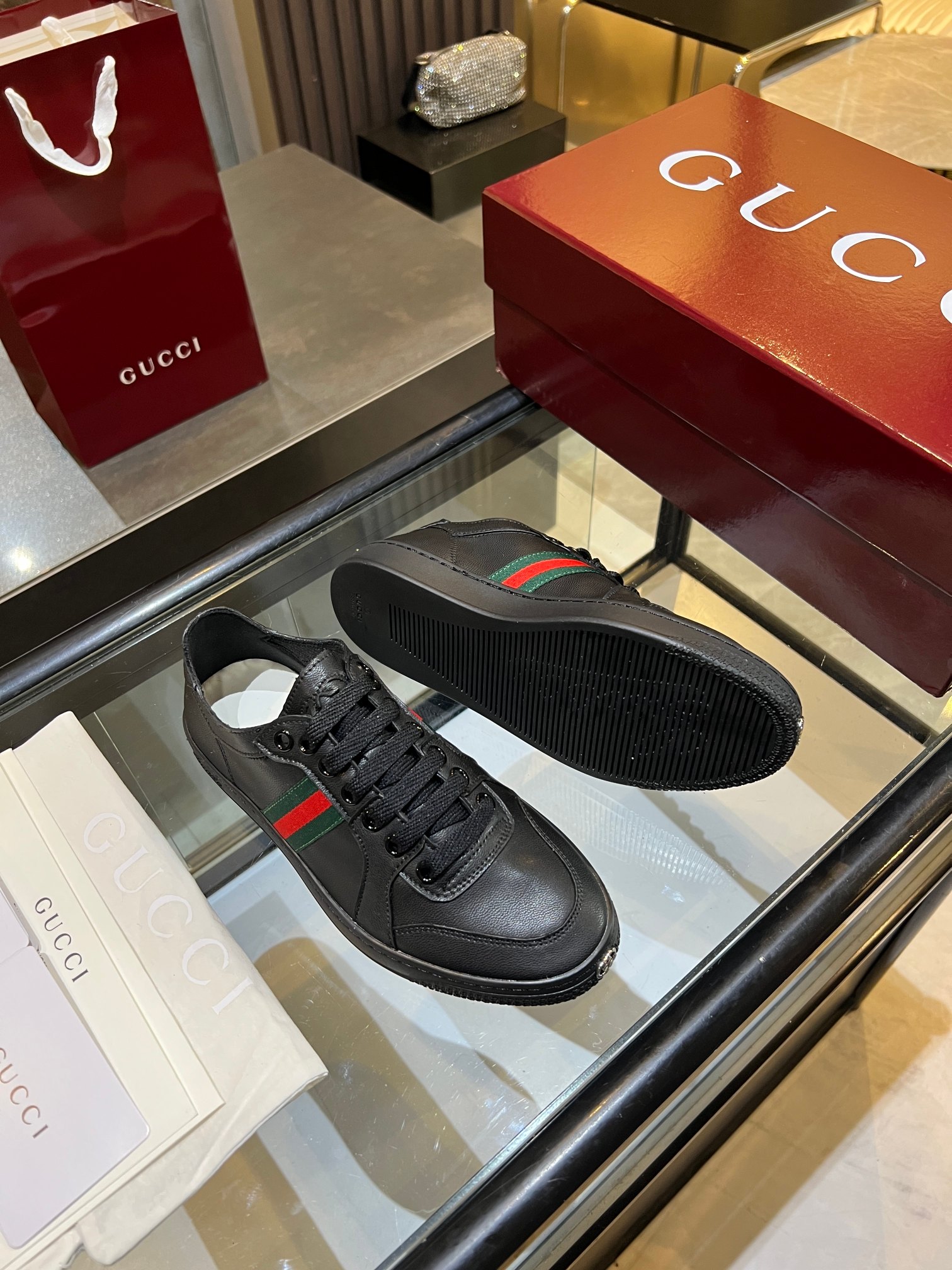 Cheap Gucci Tennis Shoes in 224593, $75 USD- [IB224593] - Replica Gucci Tennis Shoes
