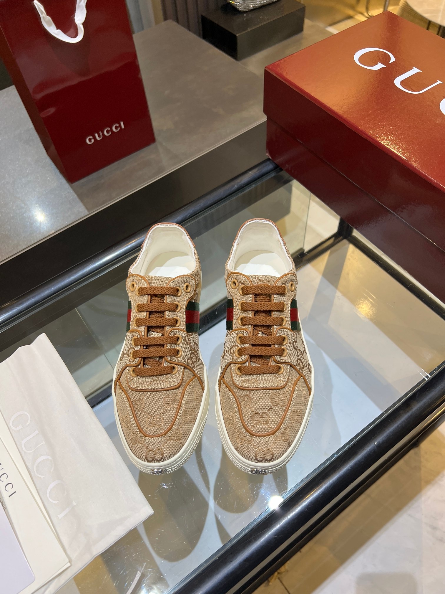 Cheap Gucci Tennis Shoes in 224594, $75 USD- [IB224594] - Replica Gucci Tennis Shoes