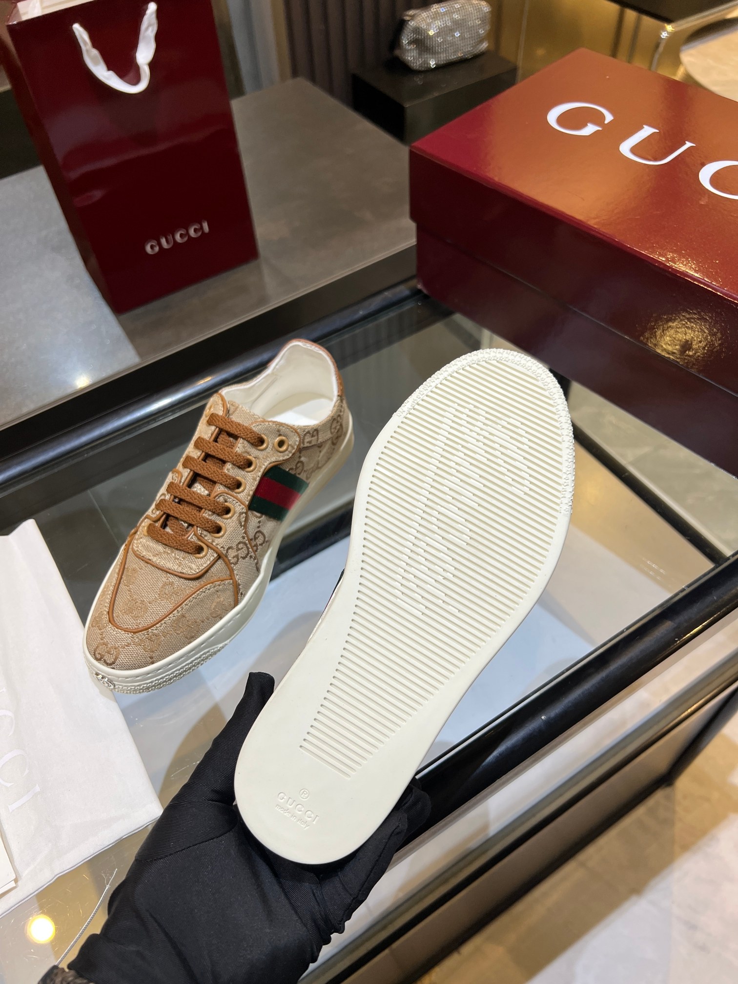 Cheap Gucci Tennis Shoes in 224594, $75 USD- [IB224594] - Replica Gucci Tennis Shoes