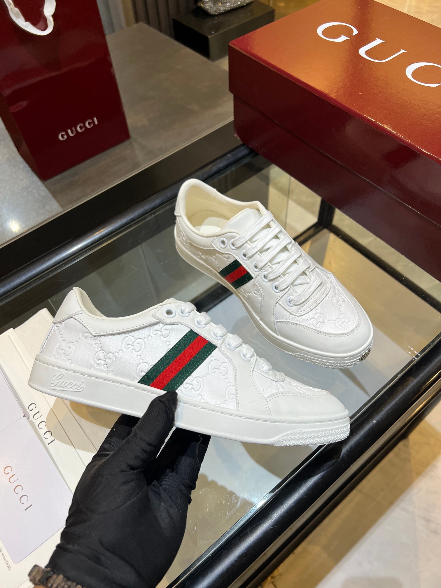 Cheap Gucci Tennis Shoes in 224596, $75 USD- [IB224596] - Replica Gucci Tennis Shoes