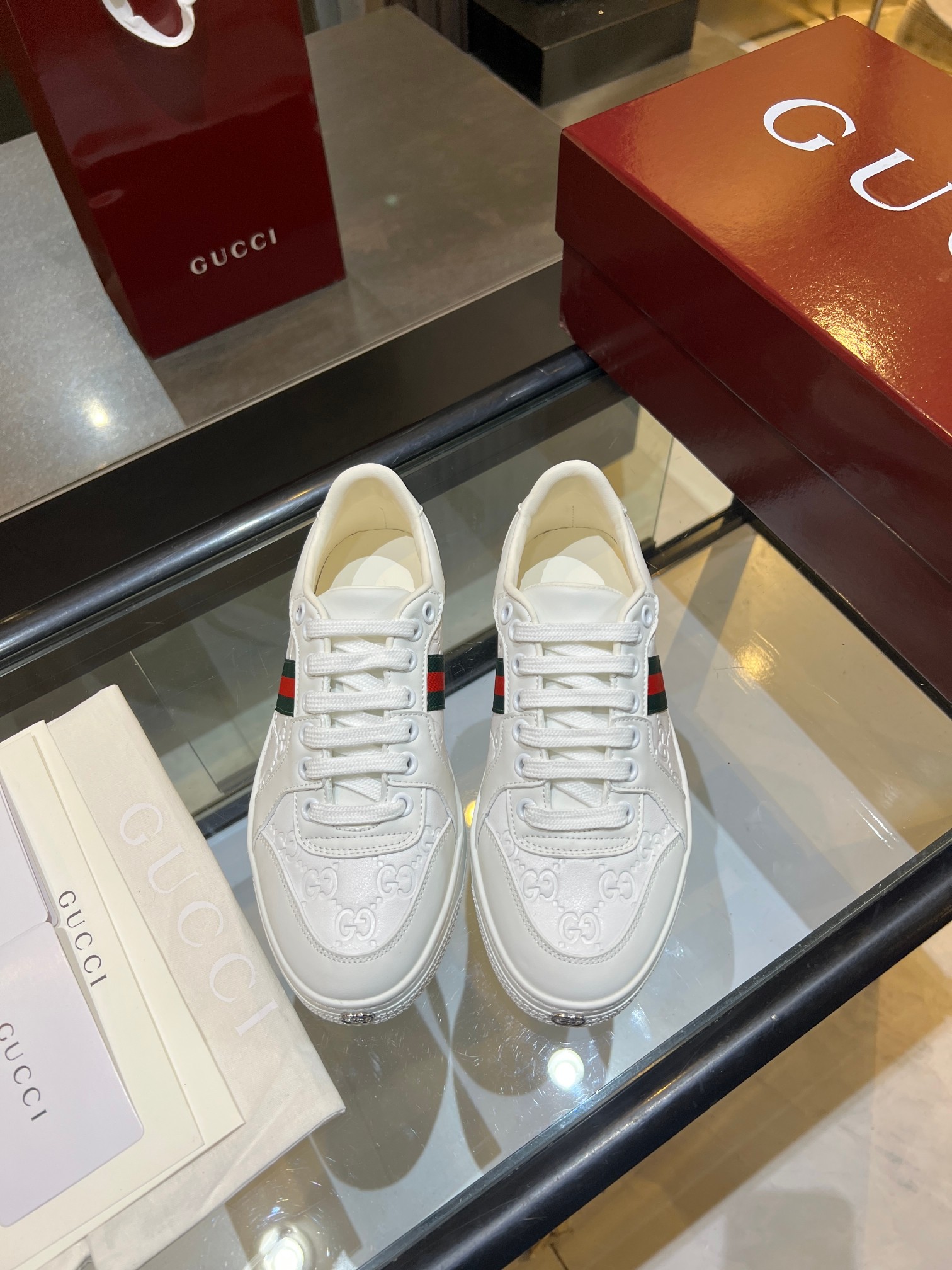 Cheap Gucci Tennis Shoes in 224596, $75 USD- [IB224596] - Replica Gucci Tennis Shoes