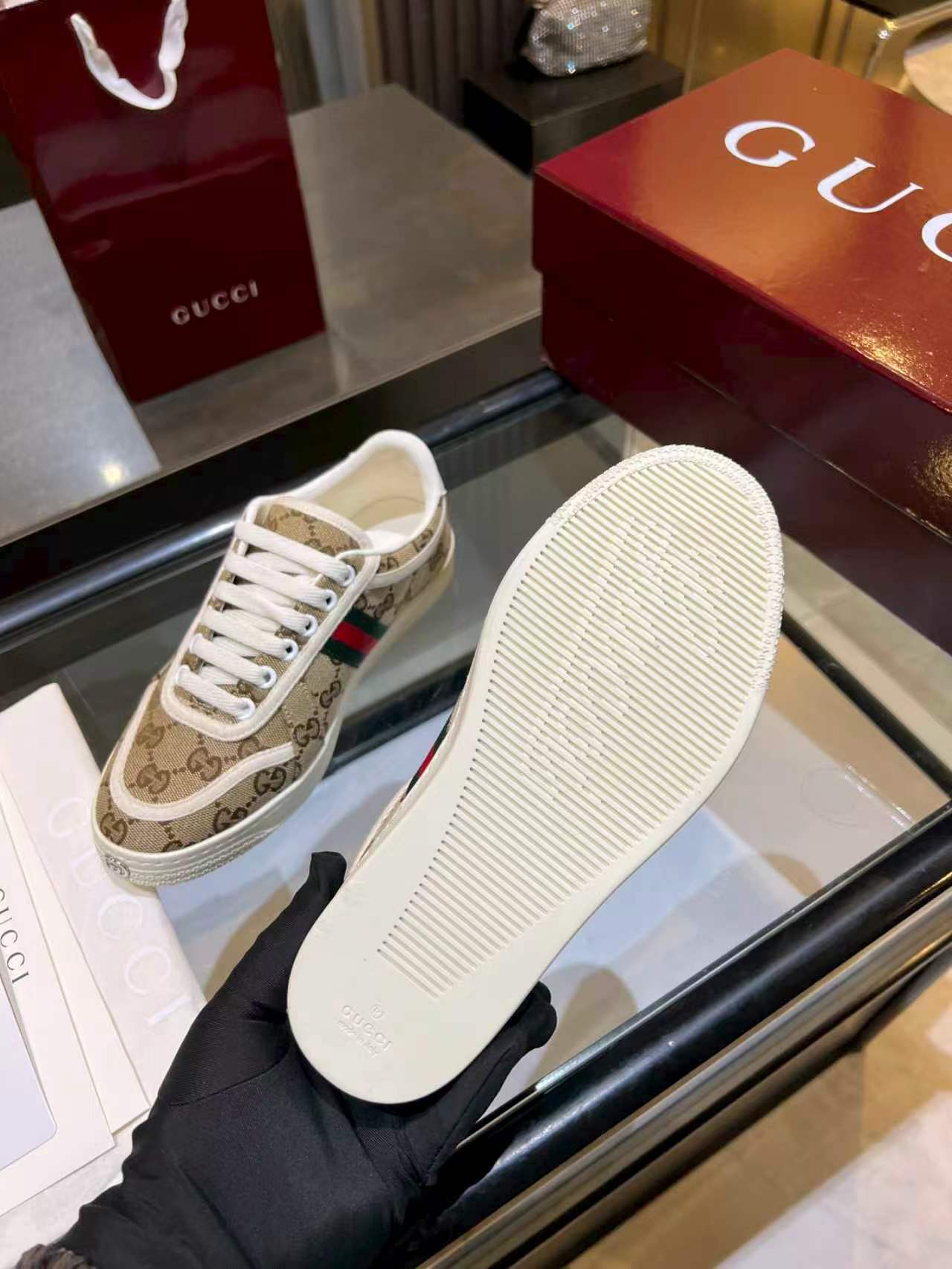 Cheap Gucci Tennis Shoes in 224597, $75 USD- [IB224597] - Replica Gucci Tennis Shoes