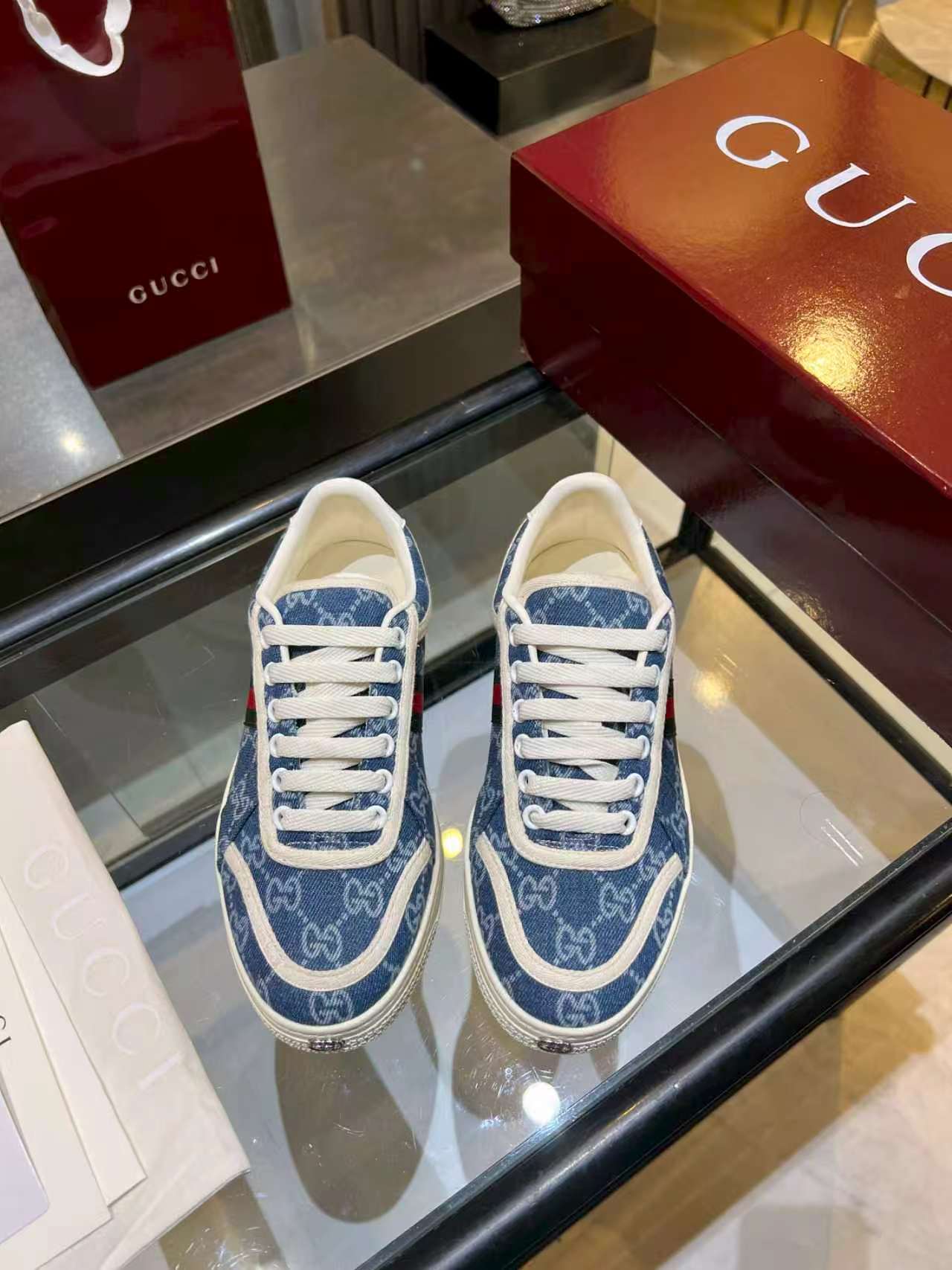Cheap Gucci Tennis Shoes in 224598, $75 USD- [IB224598] - Replica Gucci Tennis Shoes