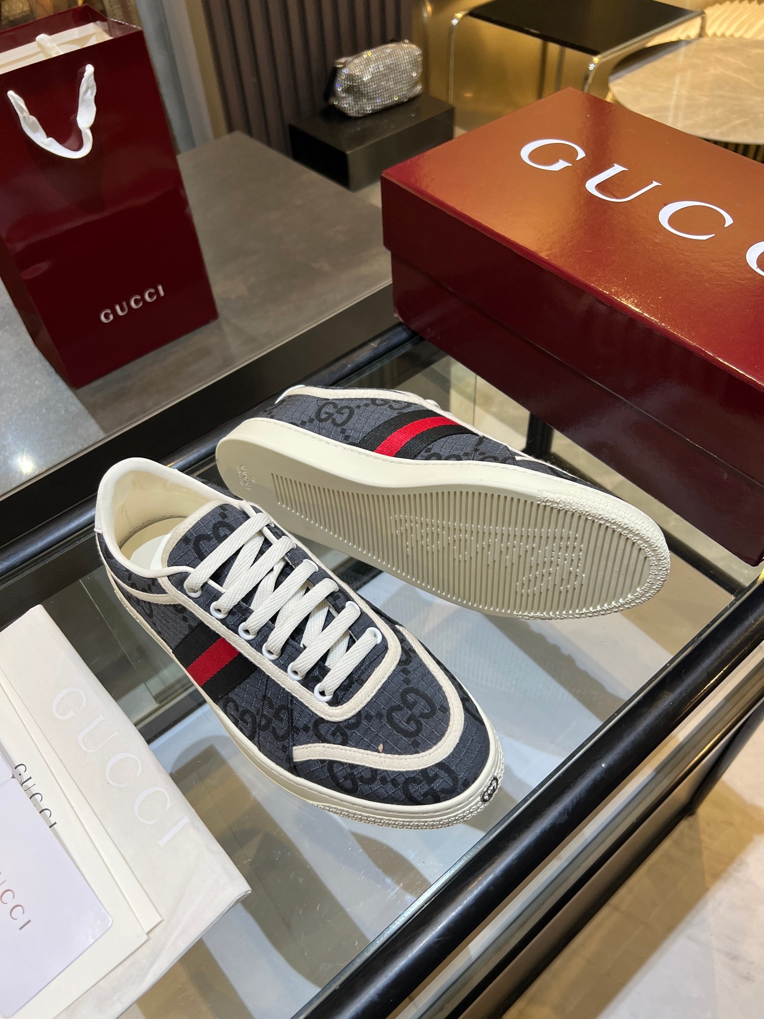 Cheap Gucci Tennis Shoes in 224599, $75 USD- [IB224599] - Replica Gucci Tennis Shoes