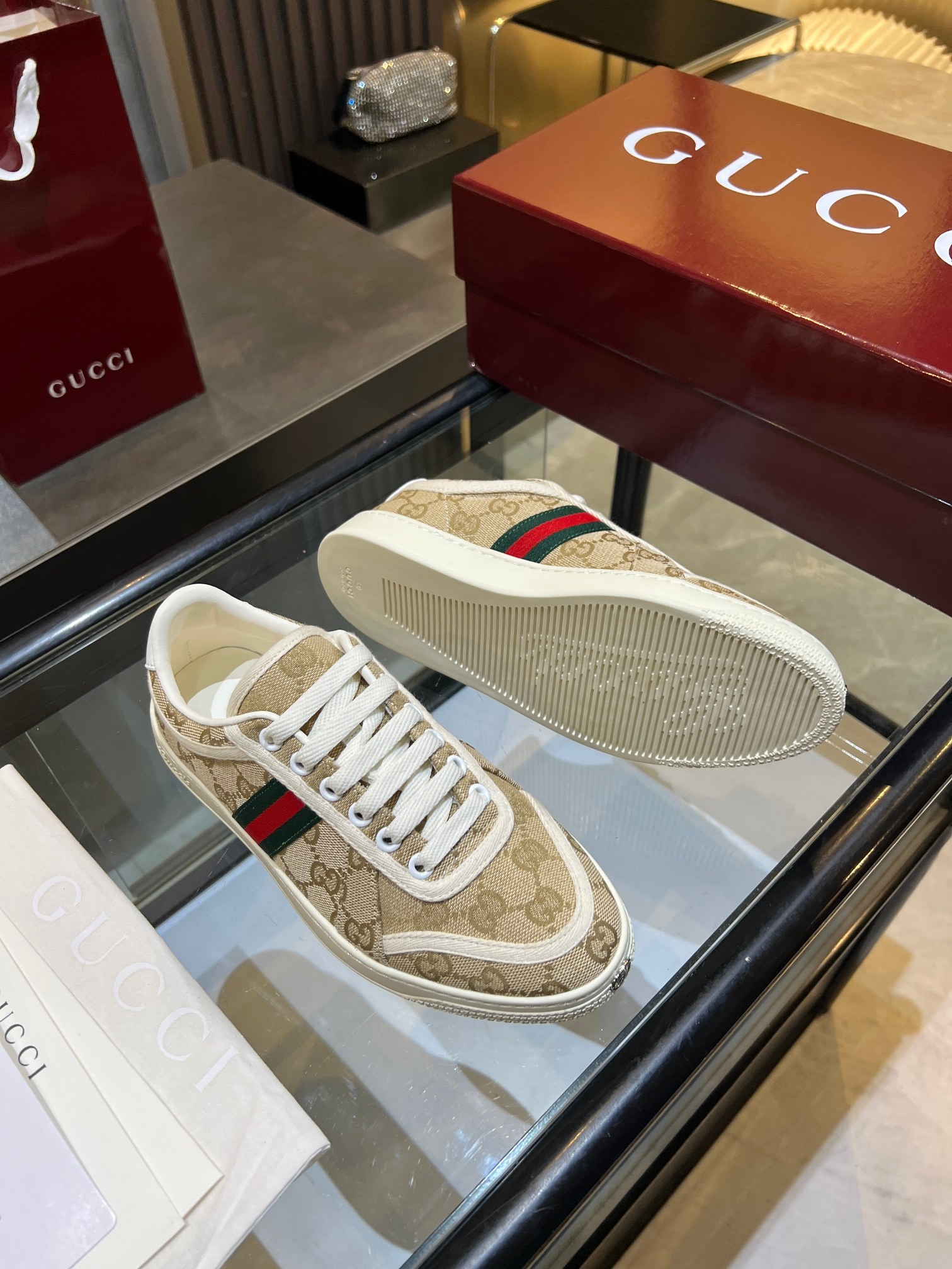 Cheap Gucci Tennis Shoes in 224601, $75 USD- [IB224601] - Replica Gucci Tennis Shoes