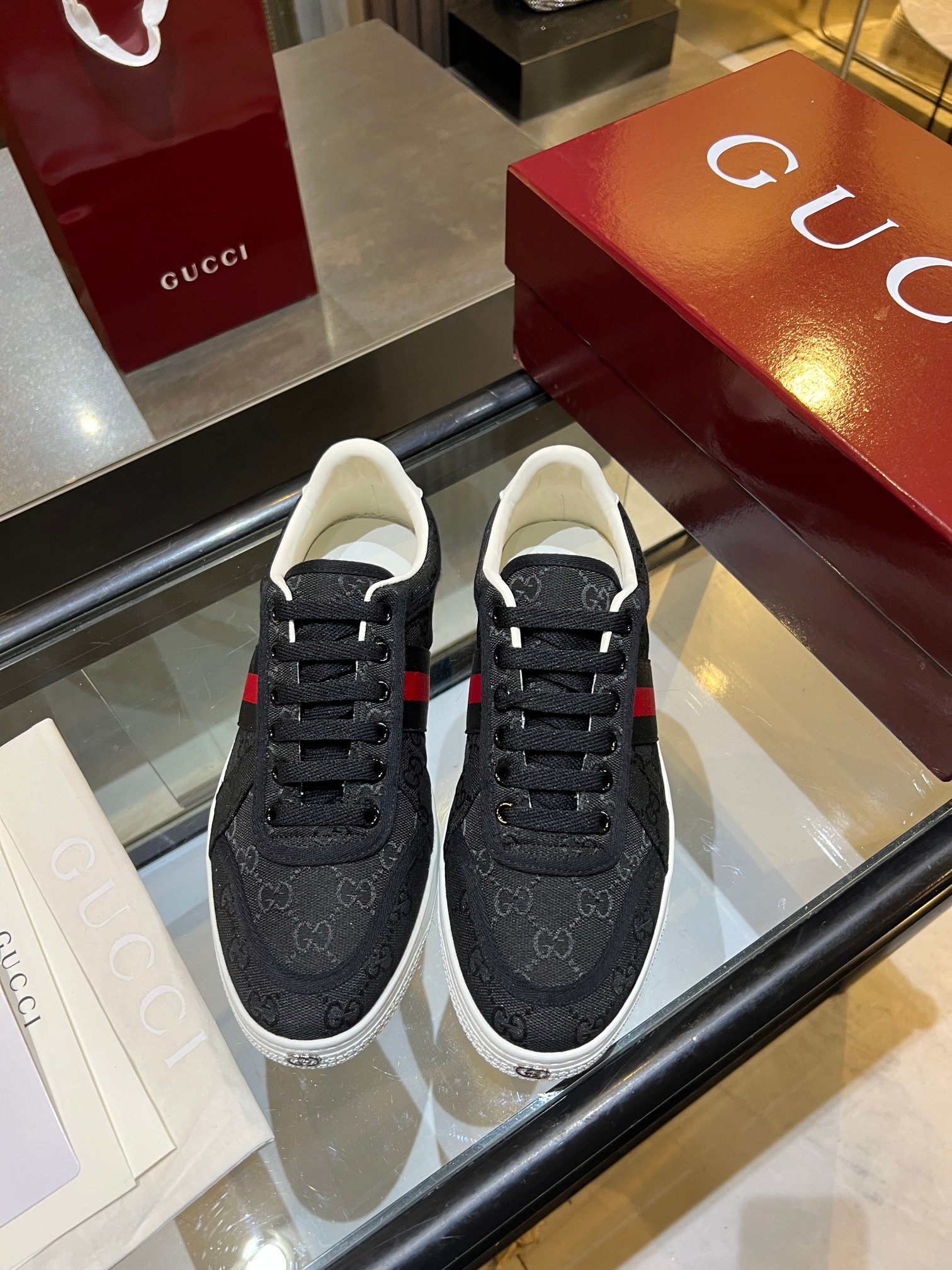 Cheap Gucci Tennis Shoes in 224602, $75 USD- [IB224602] - Replica Gucci Tennis Shoes