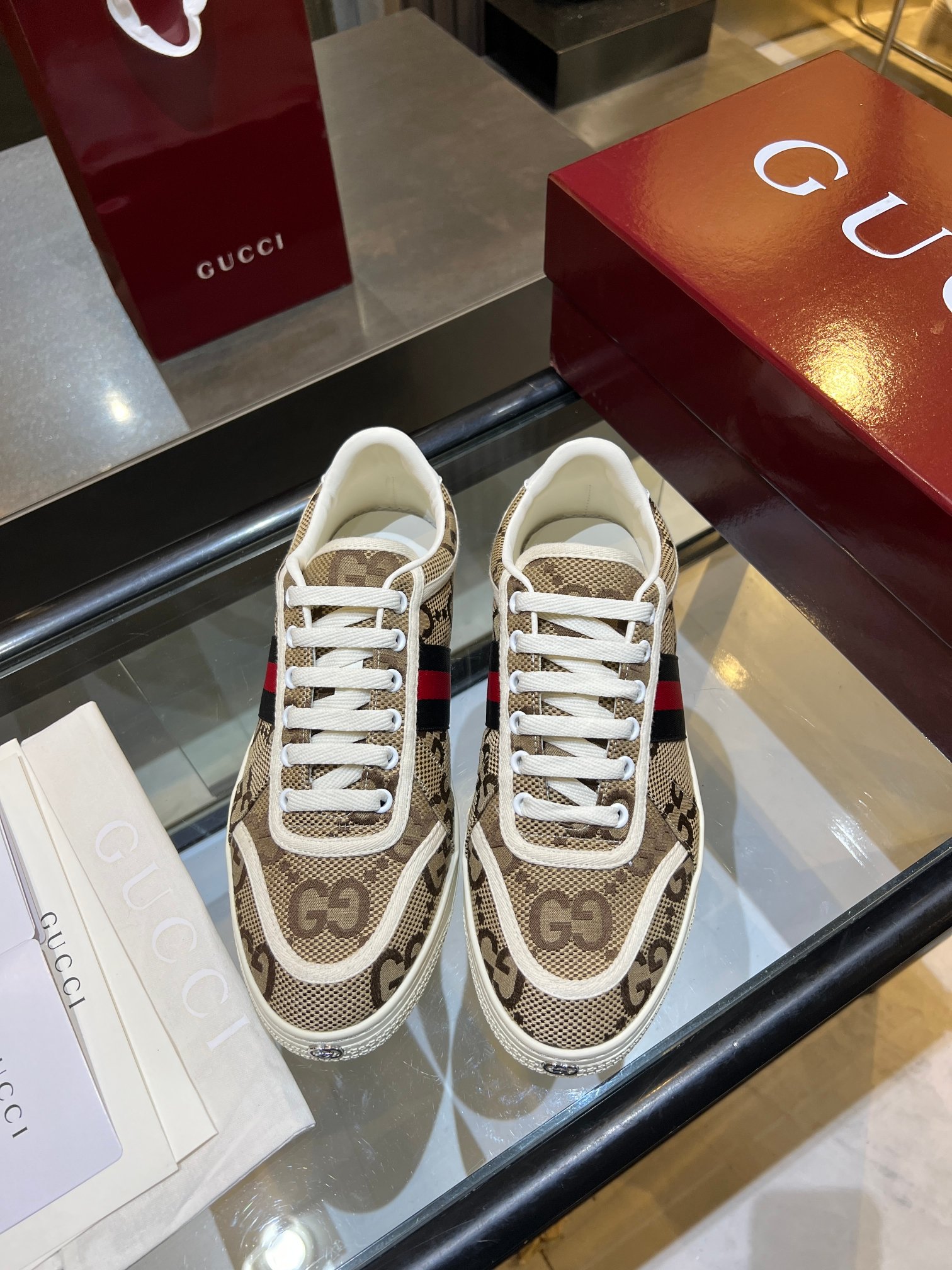 Cheap Gucci Tennis Shoes in 224603, $75 USD- [IB224603] - Replica Gucci Tennis Shoes