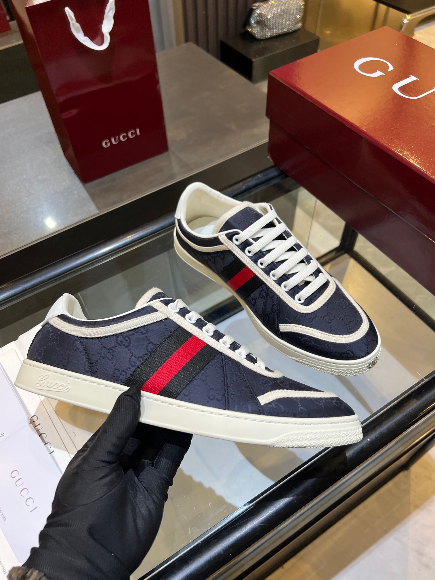 Cheap Gucci Tennis Shoes in 224605, $75 USD- [IB224605] - Replica Gucci Tennis Shoes