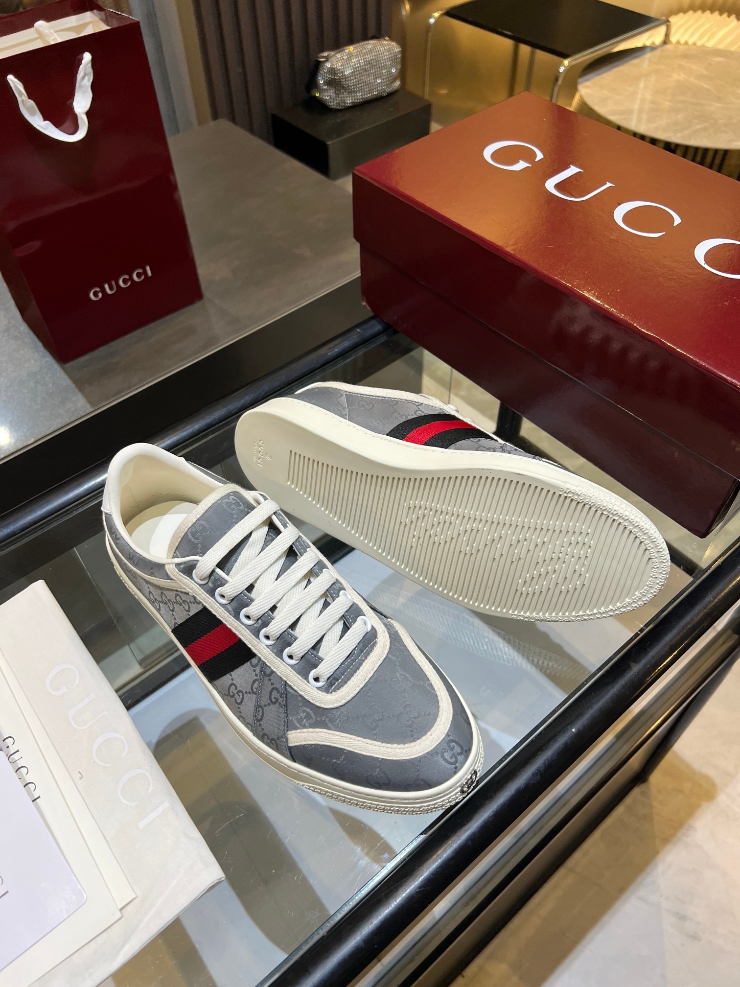 Cheap Gucci Tennis Shoes in 224606, $75 USD- [IB224606] - Replica Gucci Tennis Shoes