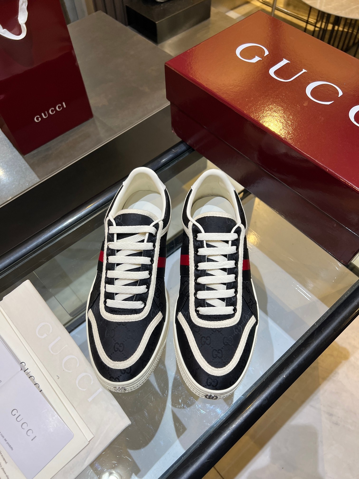 Cheap Gucci Tennis Shoes in 224607, $75 USD- [IB224607] - Replica Gucci Tennis Shoes