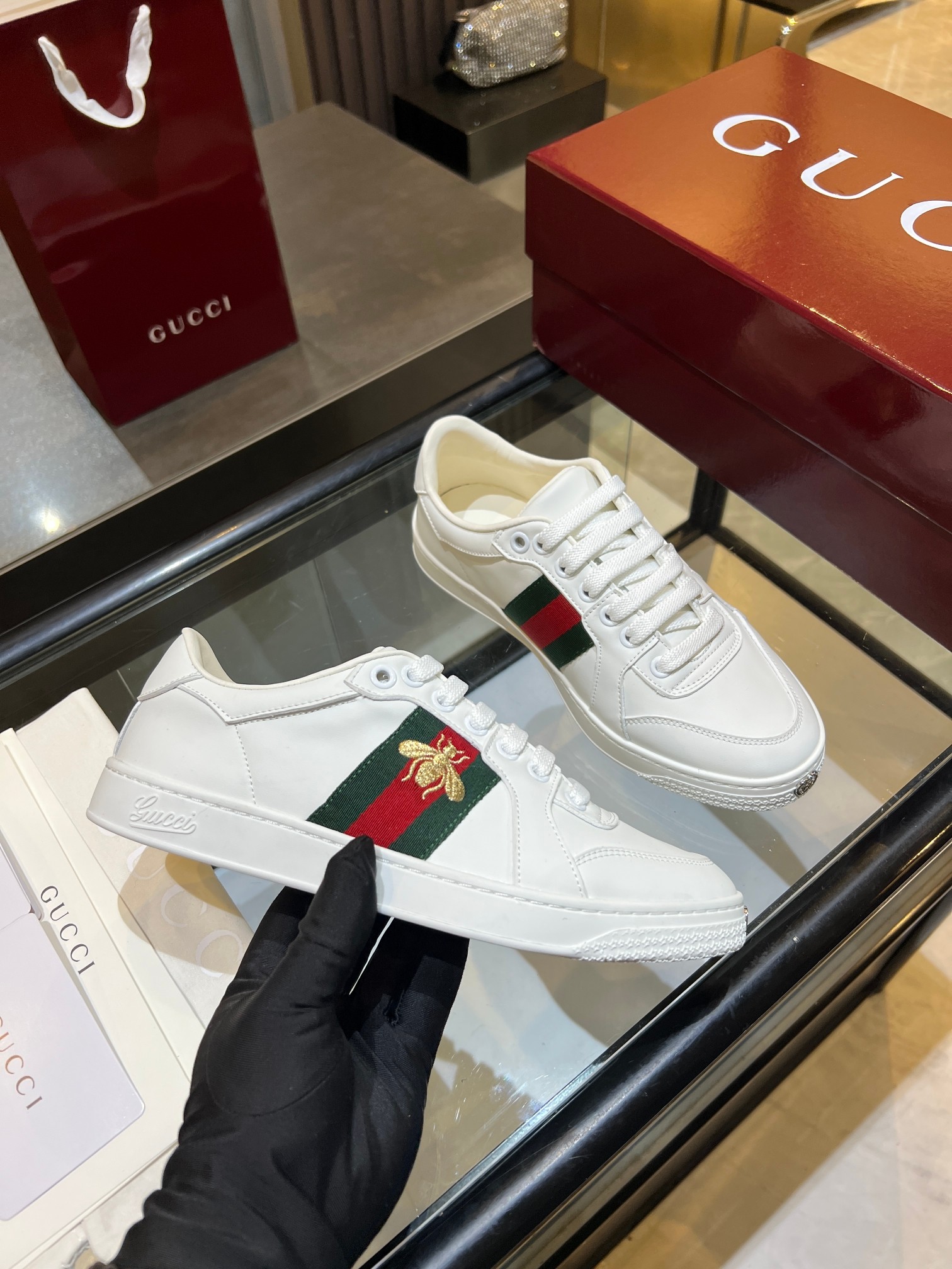 Cheap Gucci Tennis Shoes in 224609, $75 USD- [IB224609] - Replica Gucci Tennis Shoes