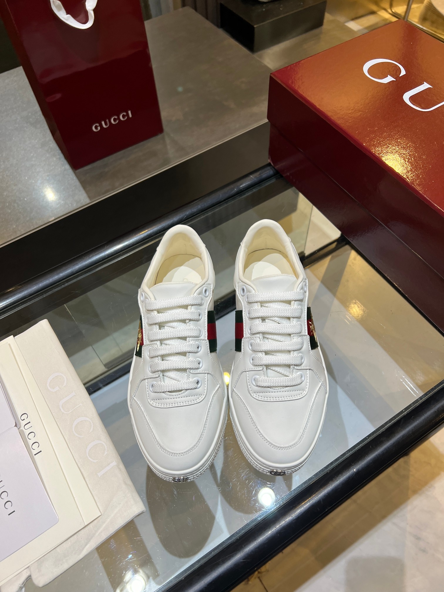 Cheap Gucci Tennis Shoes in 224609, $75 USD- [IB224609] - Replica Gucci Tennis Shoes