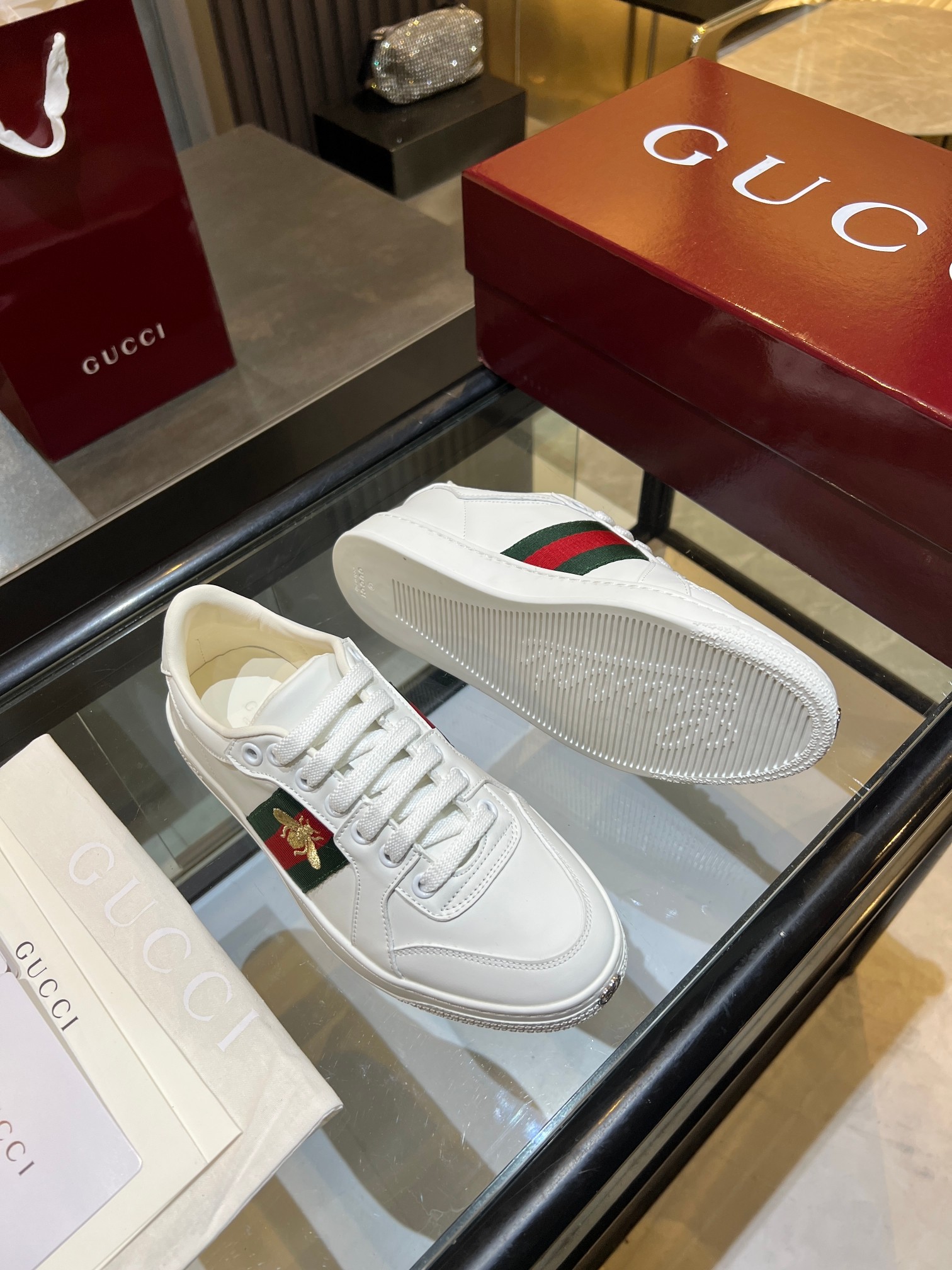 Cheap Gucci Tennis Shoes in 224609, $75 USD- [IB224609] - Replica Gucci Tennis Shoes