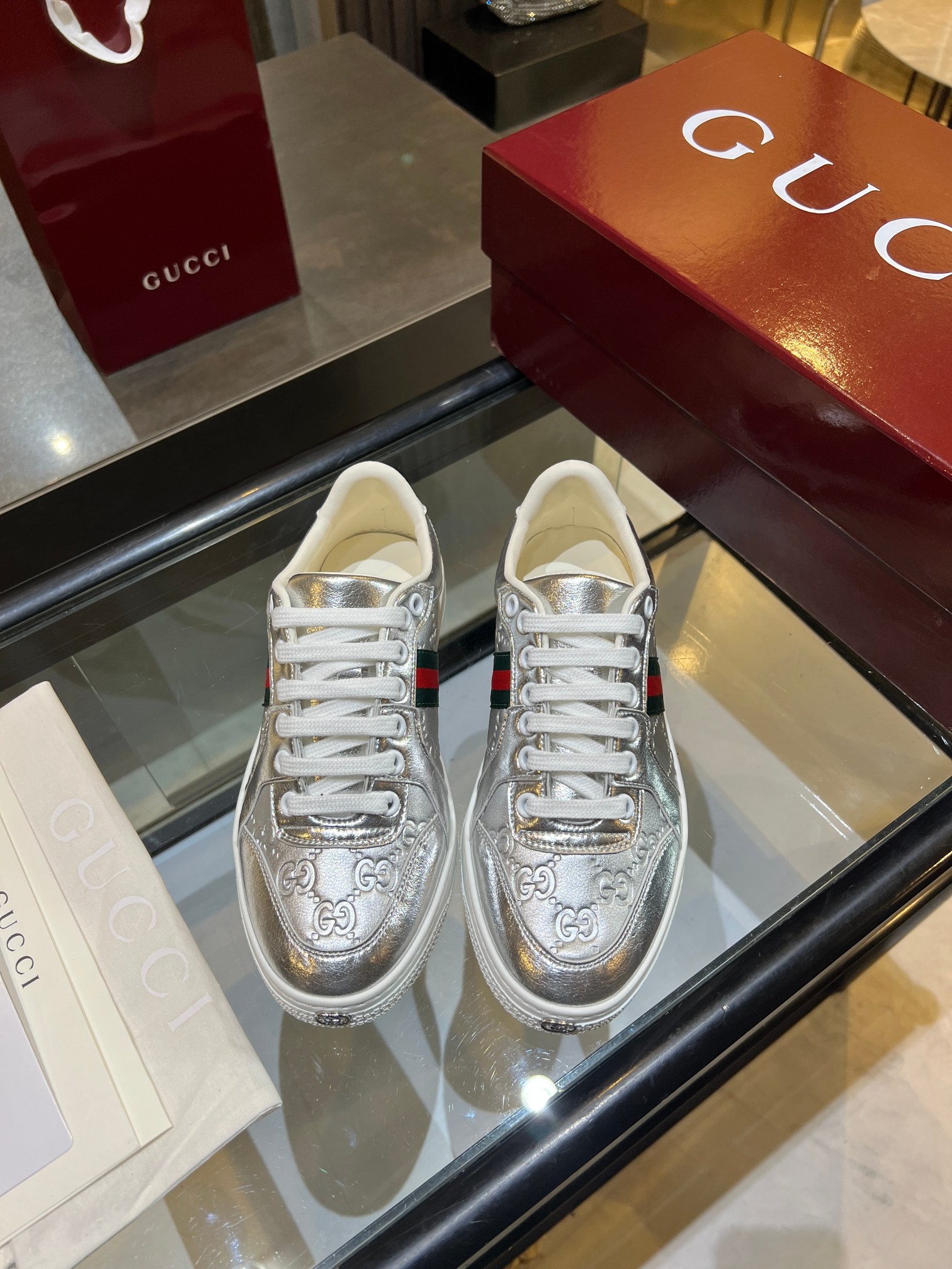 Cheap Gucci Tennis Shoes in 224610, $75 USD- [IB224610] - Replica Gucci Tennis Shoes
