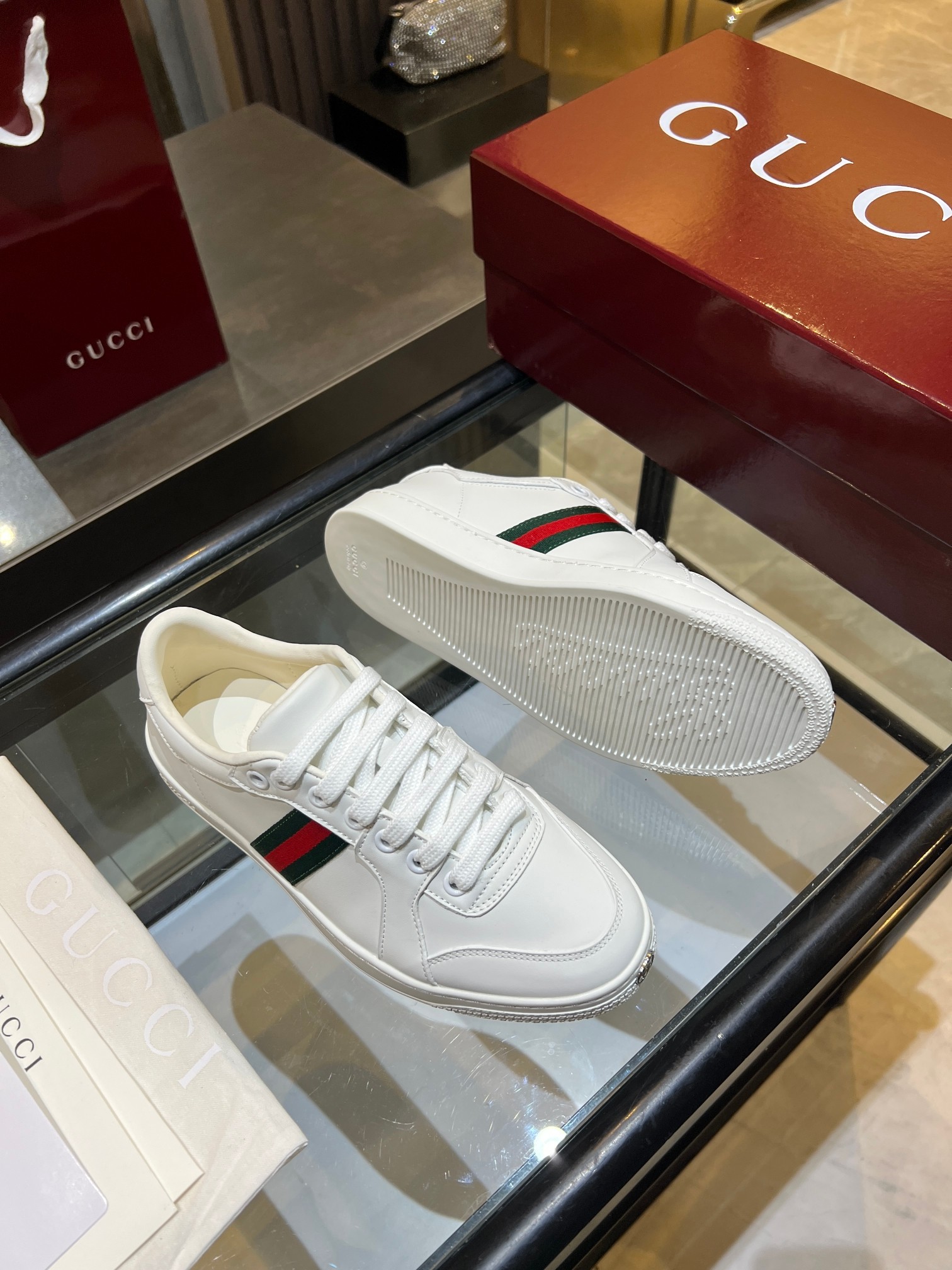 Cheap Gucci Tennis Shoes in 224611, $75 USD- [IB224611] - Replica Gucci Tennis Shoes