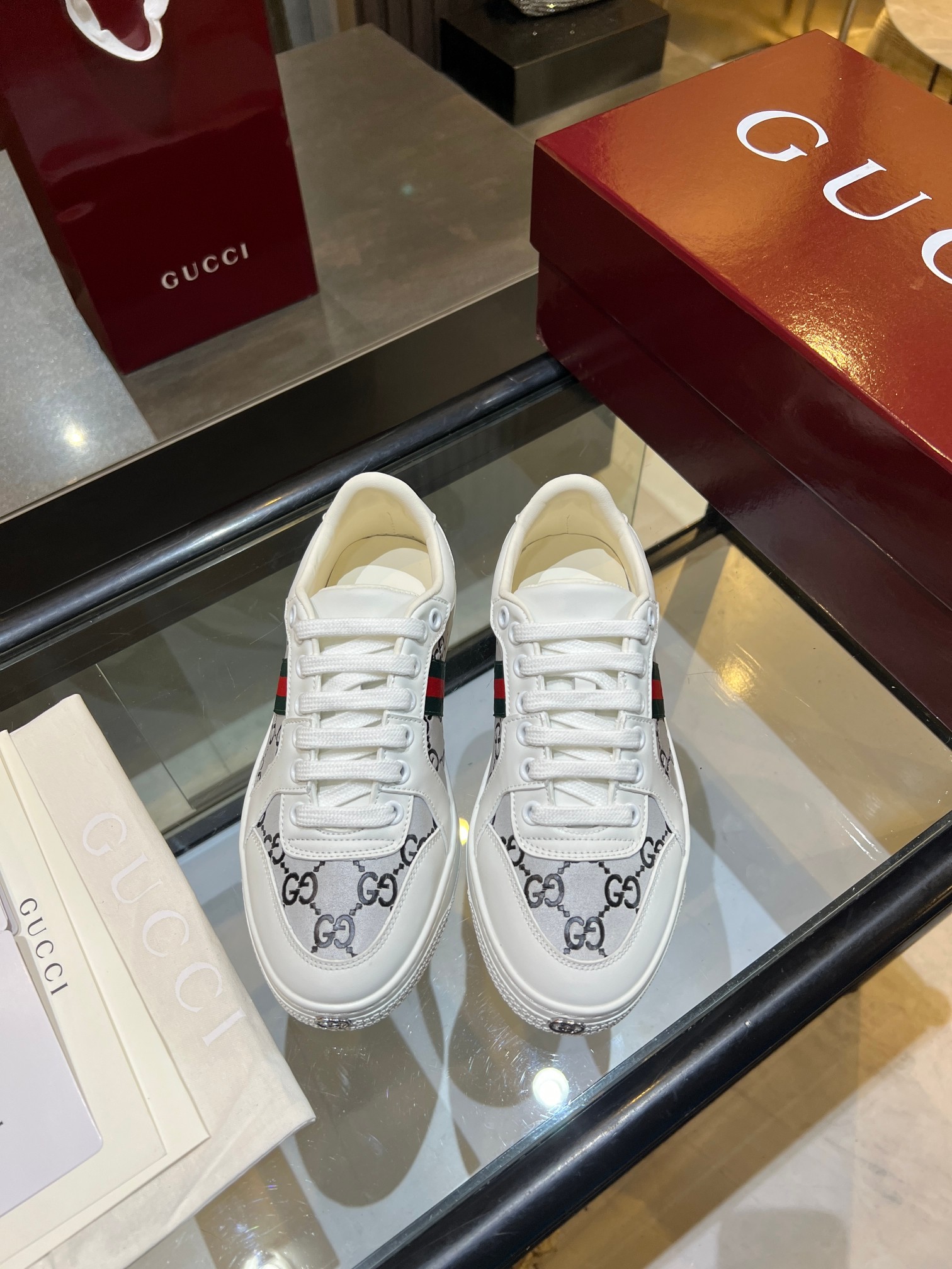 Cheap Gucci Tennis Shoes in 224613, $75 USD- [IB224613] - Replica Gucci Tennis Shoes