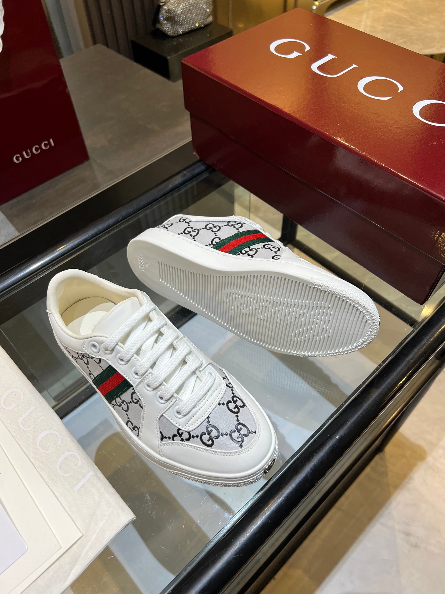 Cheap Gucci Tennis Shoes in 224613, $75 USD- [IB224613] - Replica Gucci Tennis Shoes
