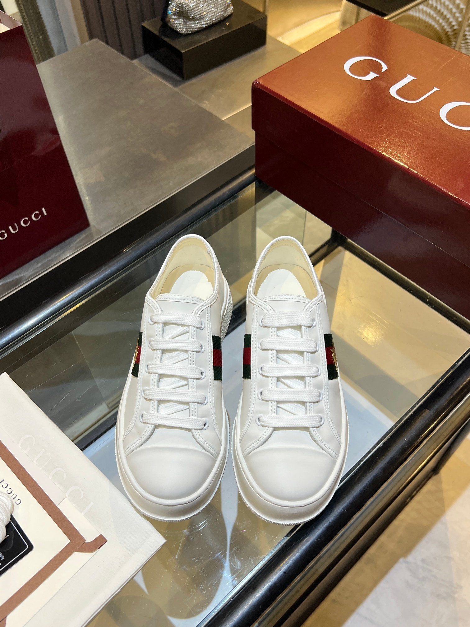 Cheap Gucci Tennis Shoes in 224618, $75 USD- [IB224618] - Replica Gucci Tennis Shoes