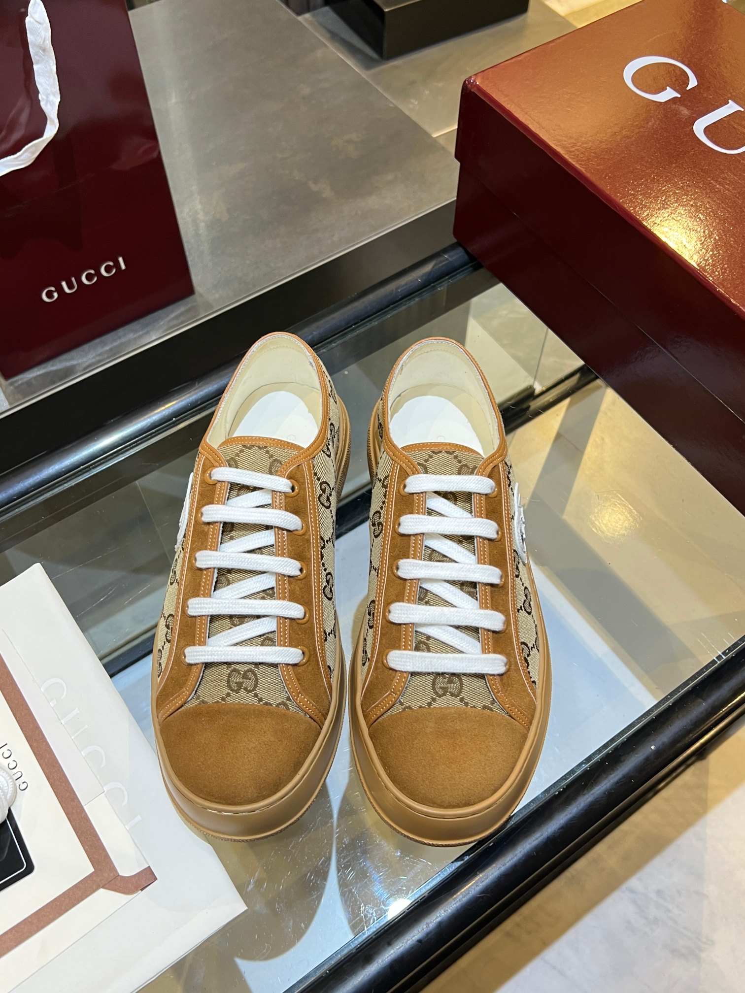 Cheap Gucci Tennis Shoes in 224623, $75 USD- [IB224623] - Replica Gucci Tennis Shoes