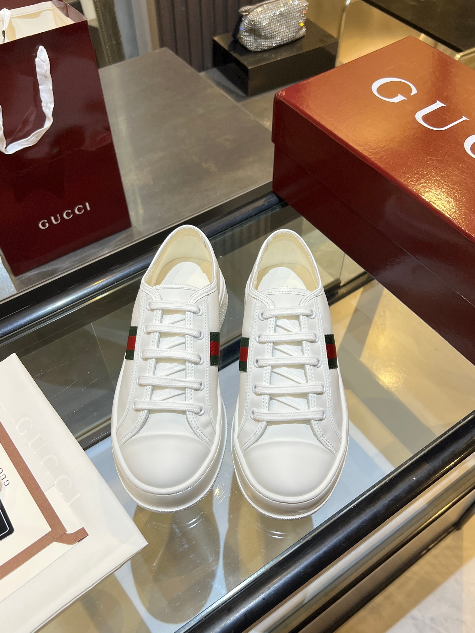 Cheap Gucci Tennis Shoes in 224631, $75 USD- [IB224631] - Replica Gucci Tennis Shoes