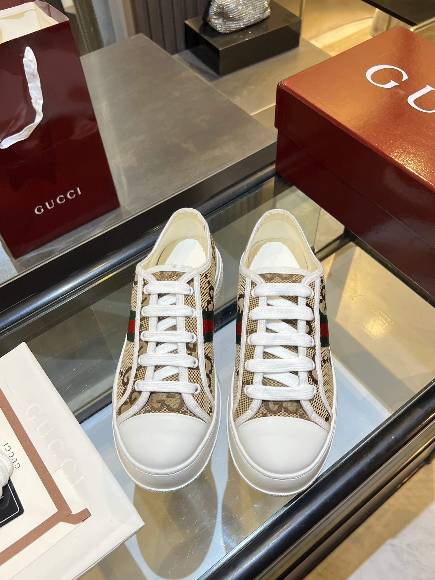 Cheap Gucci Tennis Shoes in 224632, $75 USD- [IB224632] - Replica Gucci Tennis Shoes
