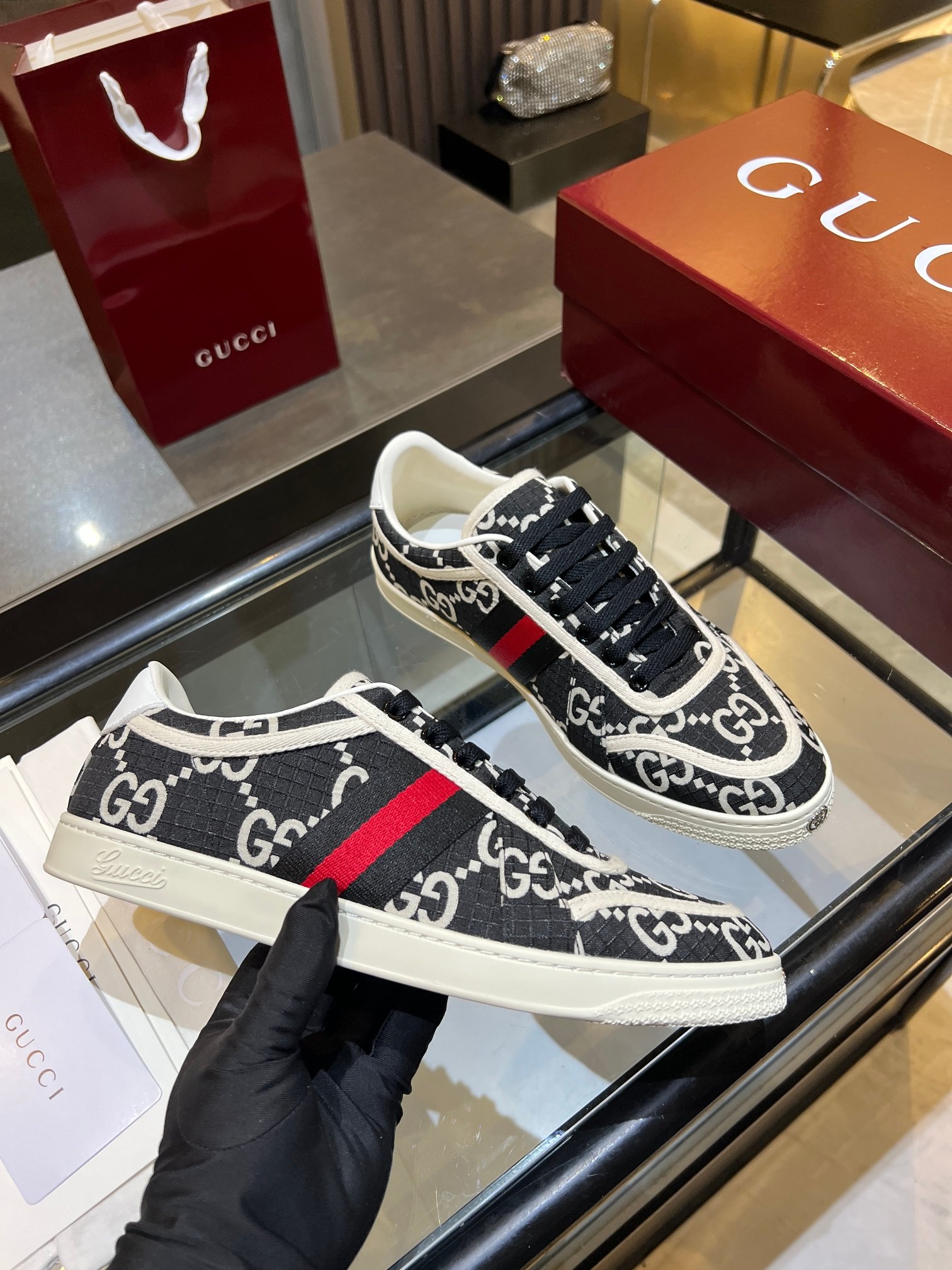 Cheap Gucci Tennis Shoes in 224634, $75 USD- [IB224634] - Replica Gucci Tennis Shoes
