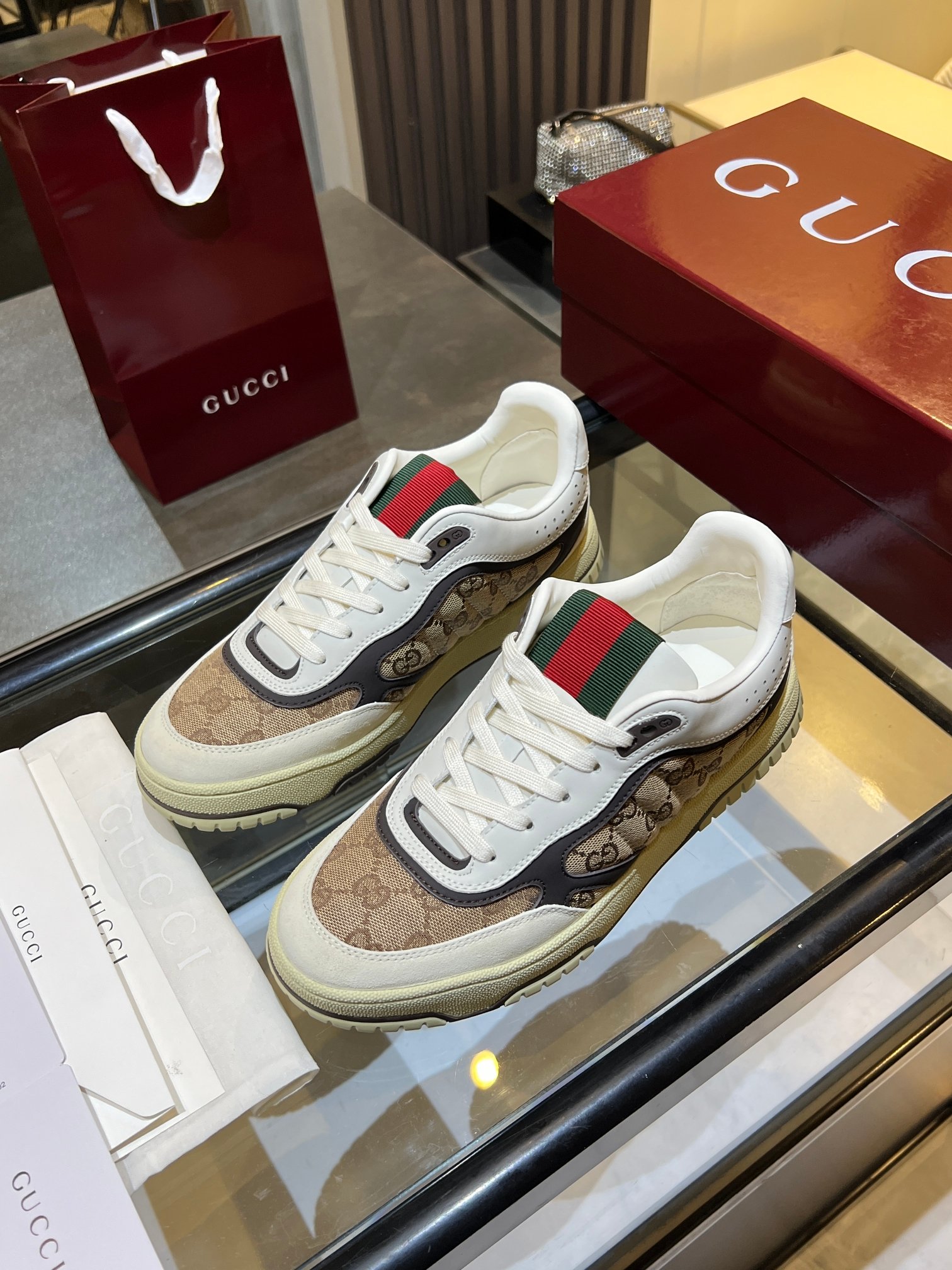 Cheap Gucci Sneakers For Men in 224644, $85 USD- [IB224644] - Replica Gucci Sneakers For Men