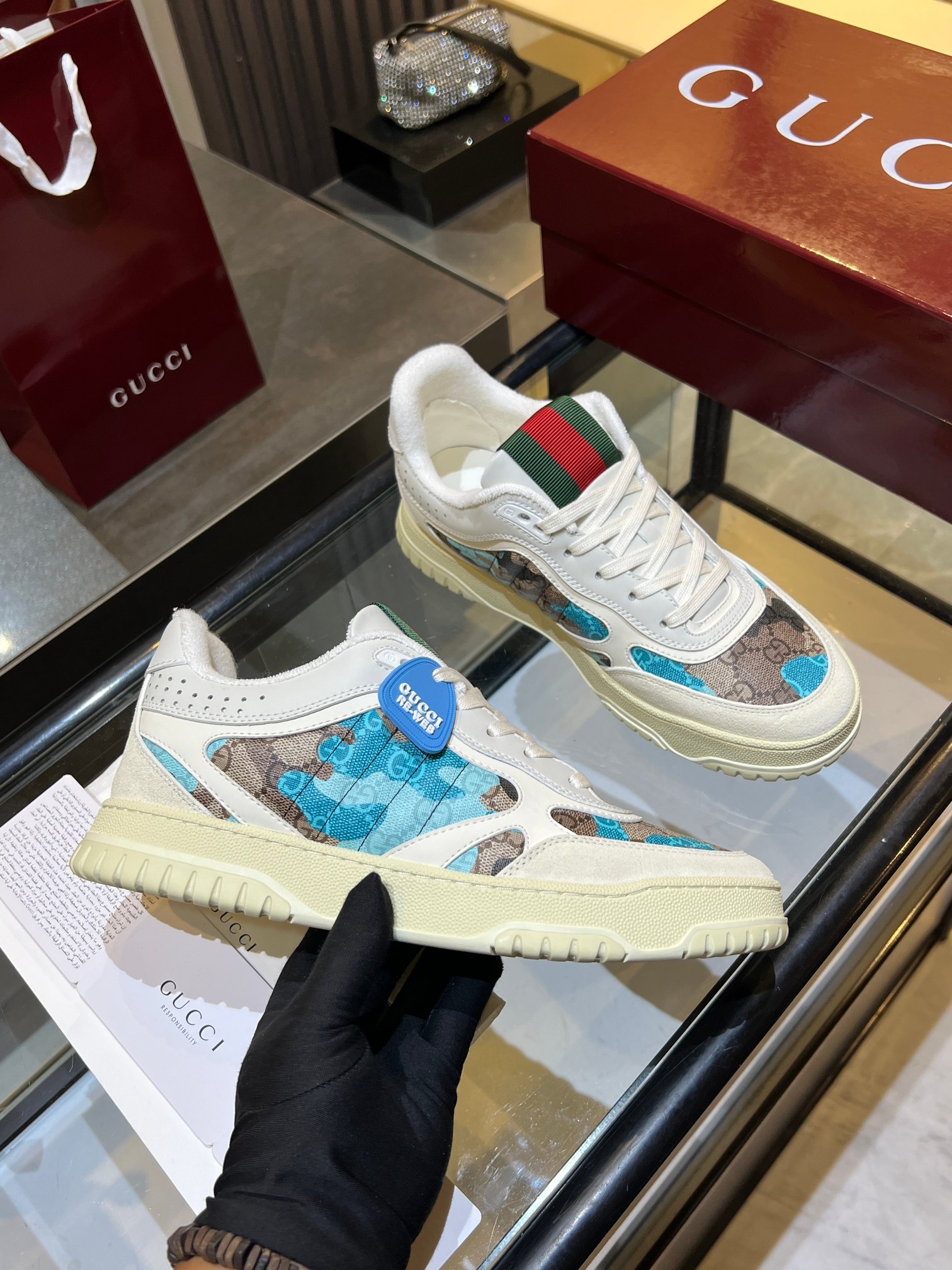 Cheap Gucci Sneakers For Men in 224649, $85 USD- [IB224649] - Replica Gucci Sneakers For Men