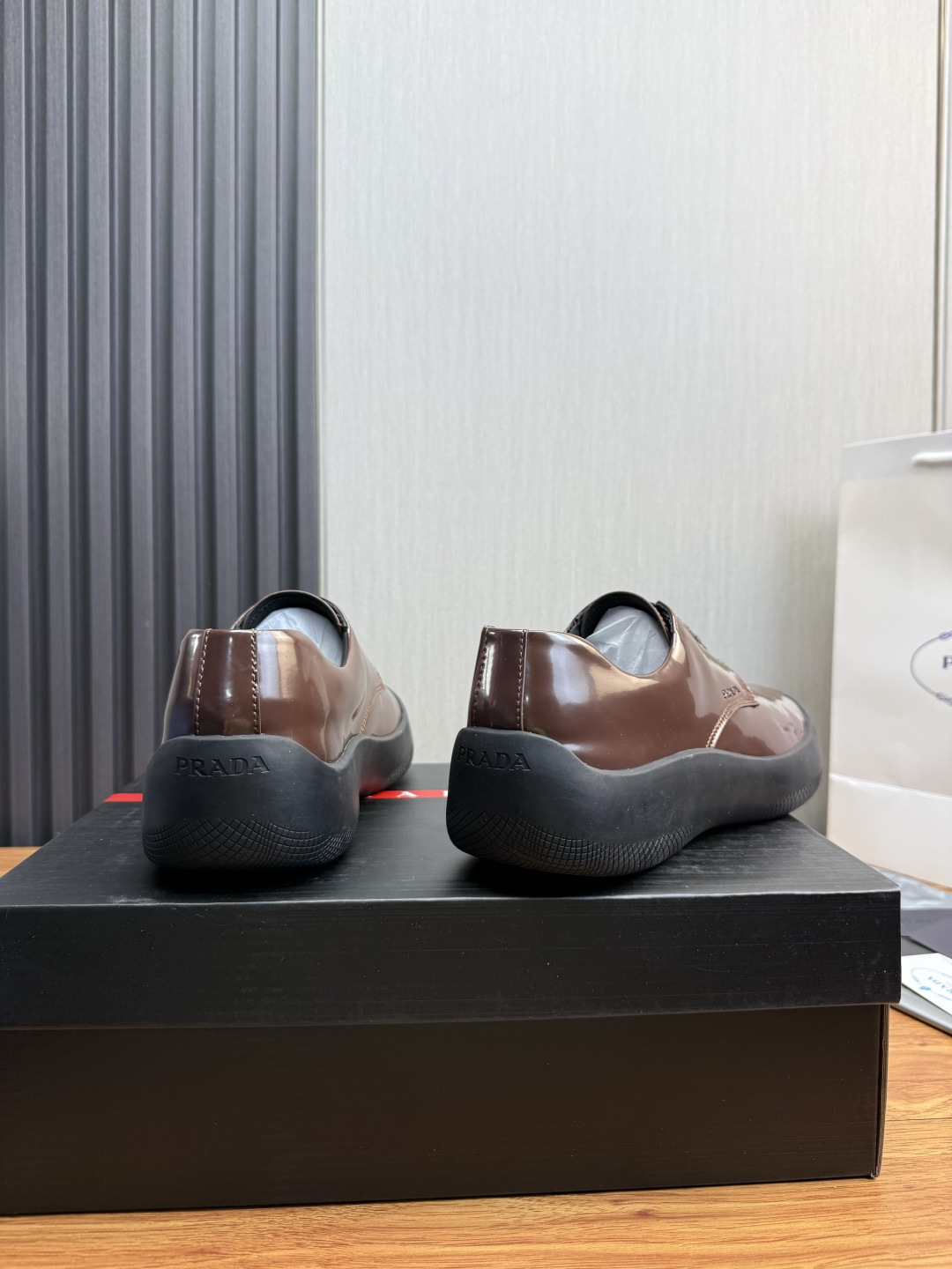 Cheap Prada Leather Dress Shoes For Men in 224676, $110 USD- [IB224676] - Replica Prada Leather Dress Shoes For Men