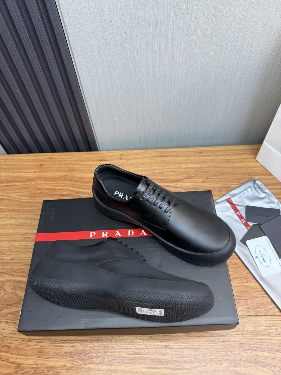 Cheap Prada Leather Dress Shoes For Men in 224677, $110 USD- [IB224677] - Replica Prada Leather Dress Shoes For Men