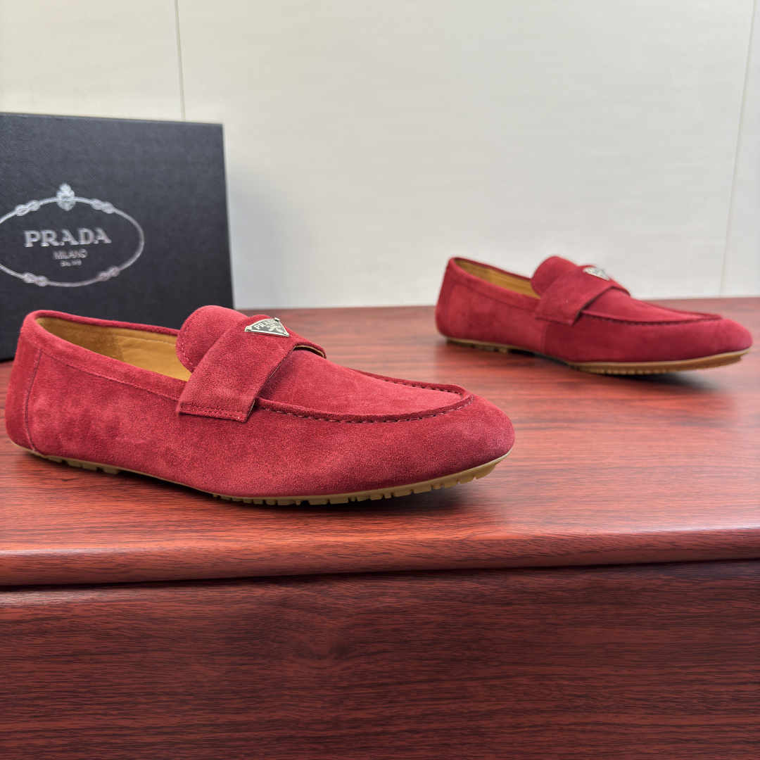 Cheap Prada Leather Dress Shoes For Men in 224684, $110 USD- [IB224684] - Replica Prada Leather Dress Shoes For Men