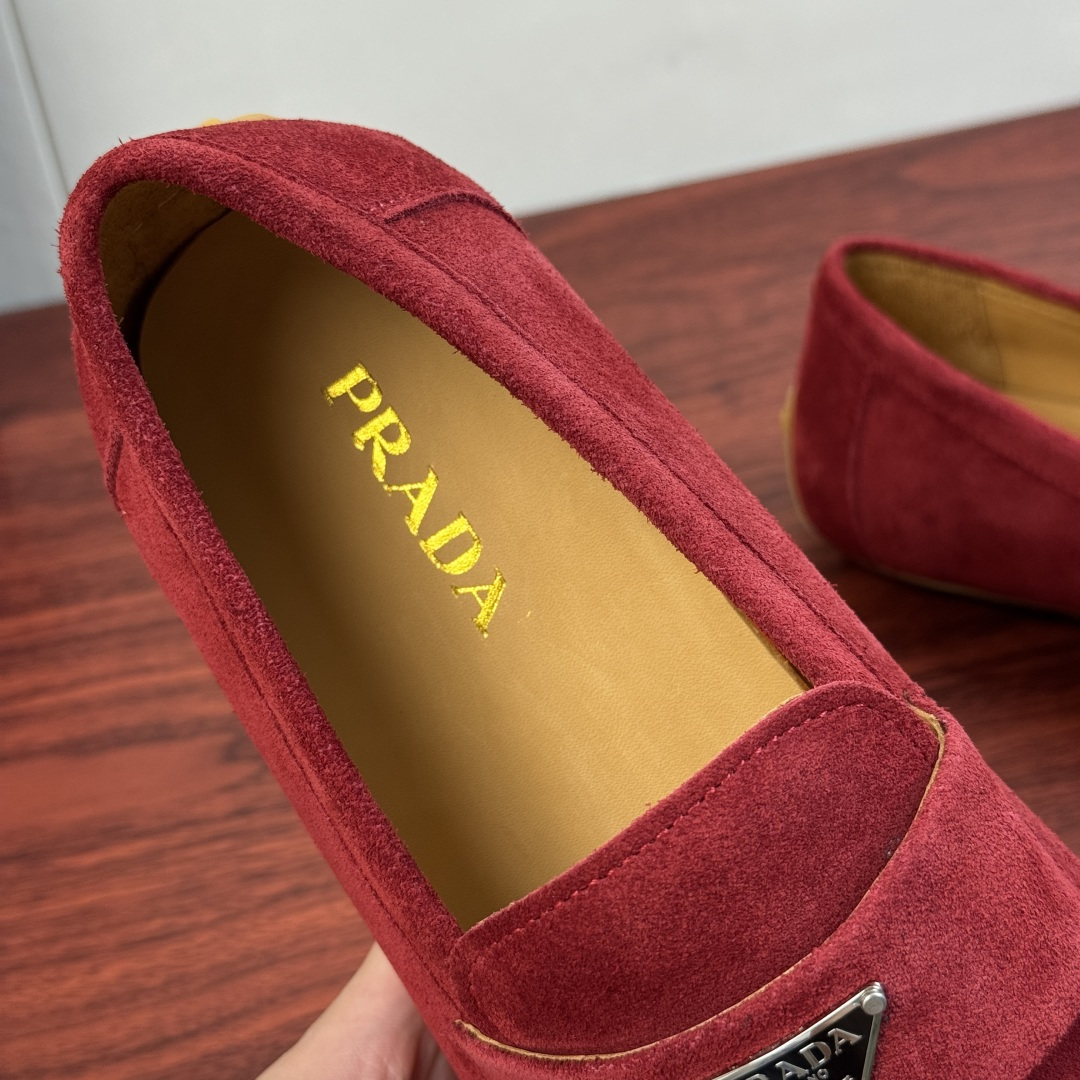 Cheap Prada Leather Dress Shoes For Men in 224684, $110 USD- [IB224684] - Replica Prada Leather Dress Shoes For Men