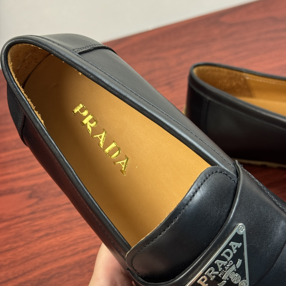 Cheap Prada Leather Dress Shoes For Men in 224689, $110 USD- [IB224689] - Replica Prada Leather Dress Shoes For Men