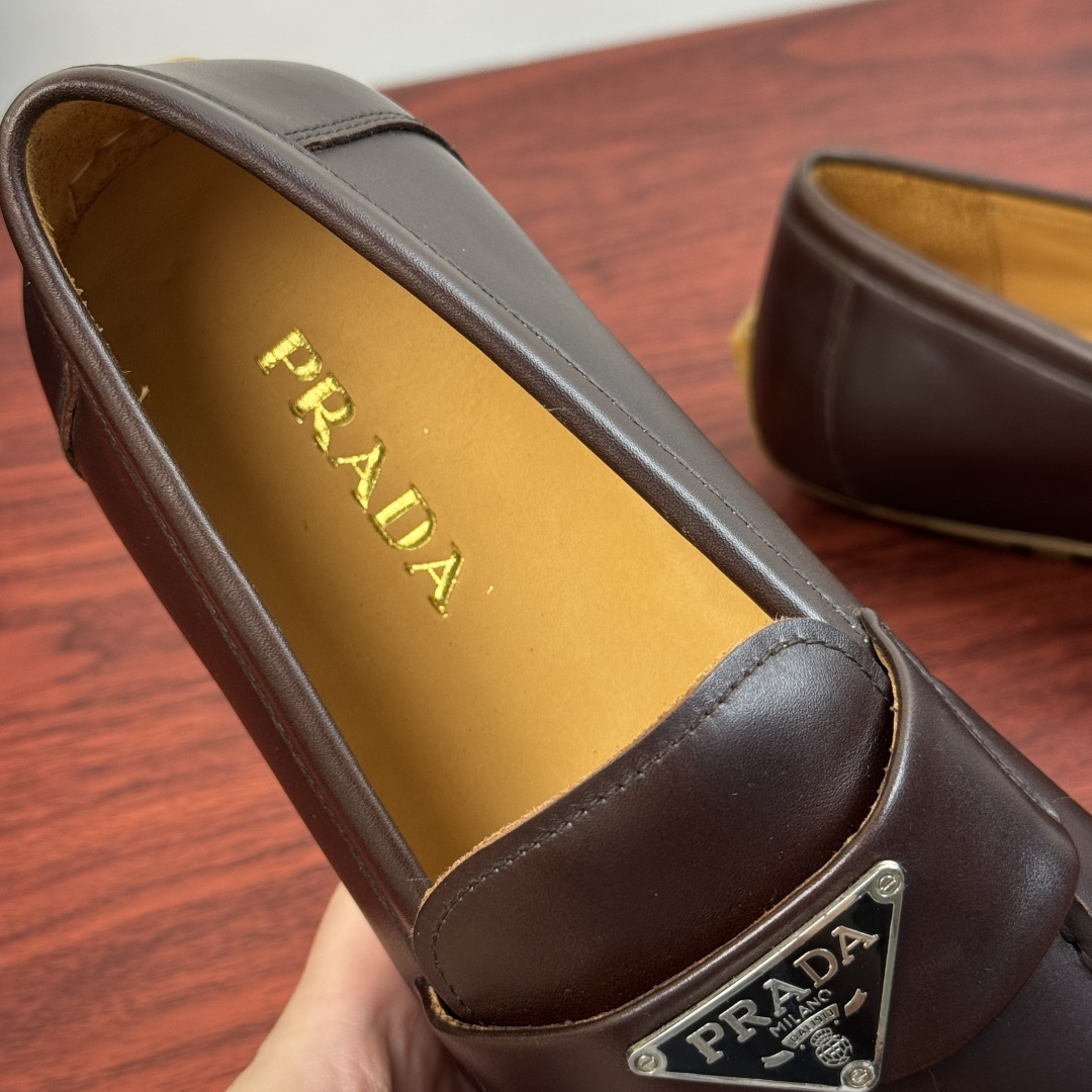 Cheap Prada Leather Dress Shoes For Men in 224690, $110 USD- [IB224690] - Replica Prada Leather Dress Shoes For Men