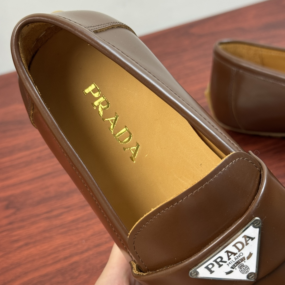 Cheap Prada Leather Dress Shoes For Men in 224691, $110 USD- [IB224691] - Replica Prada Leather Dress Shoes For Men