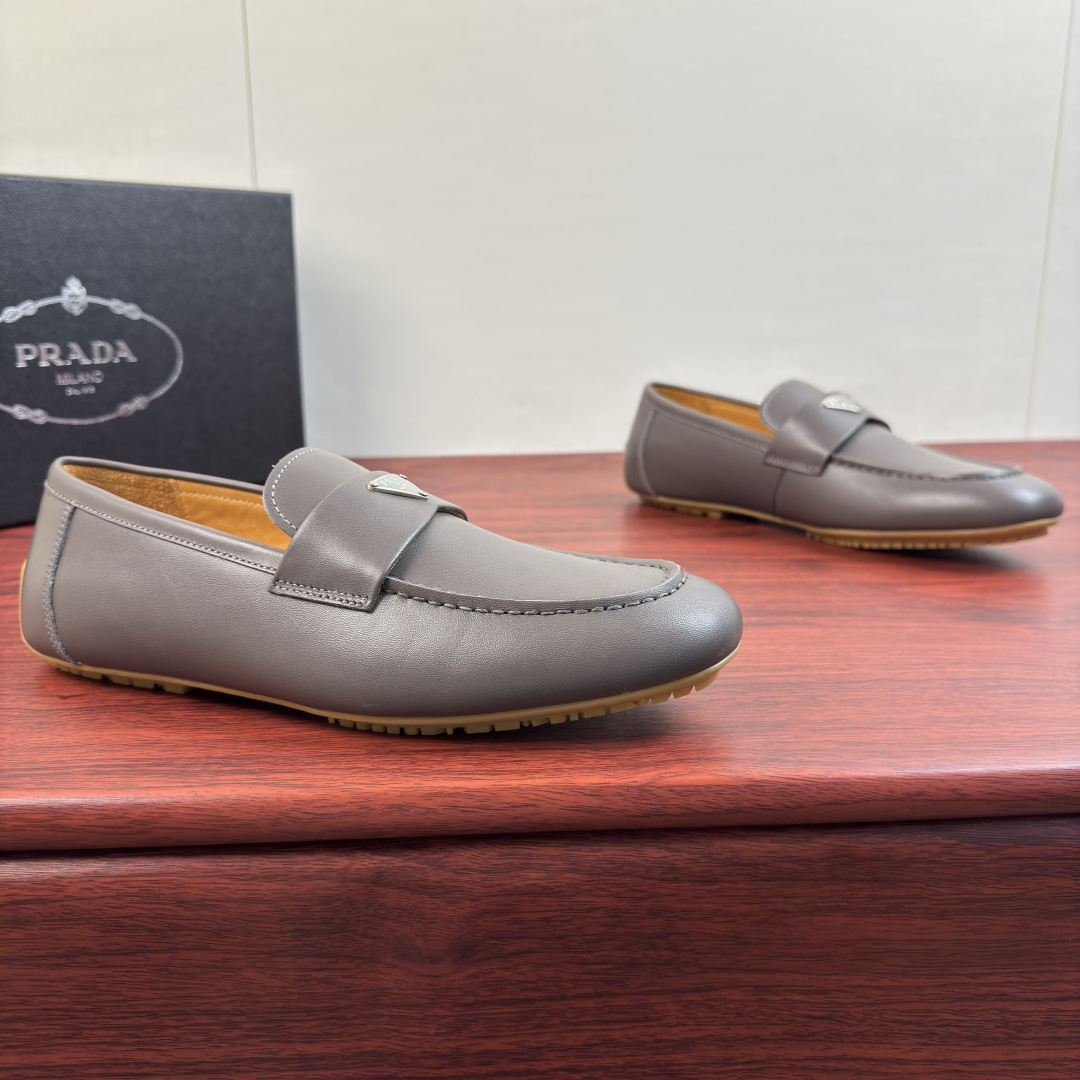 Cheap Prada Leather Dress Shoes For Men in 224693, $110 USD- [IB224693] - Replica Prada Leather Dress Shoes For Men