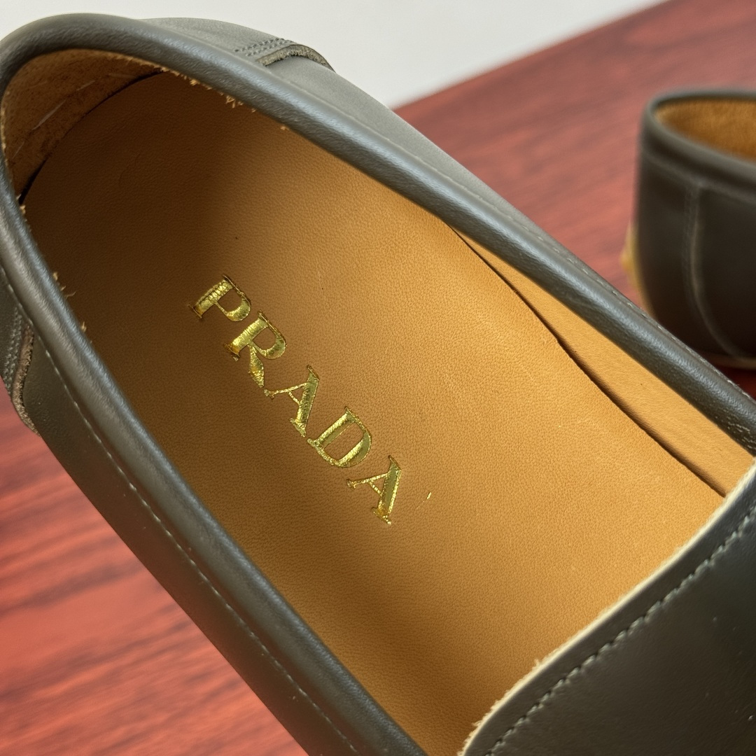 Cheap Prada Leather Dress Shoes For Men in 224694, $110 USD- [IB224694] - Replica Prada Leather Dress Shoes For Men